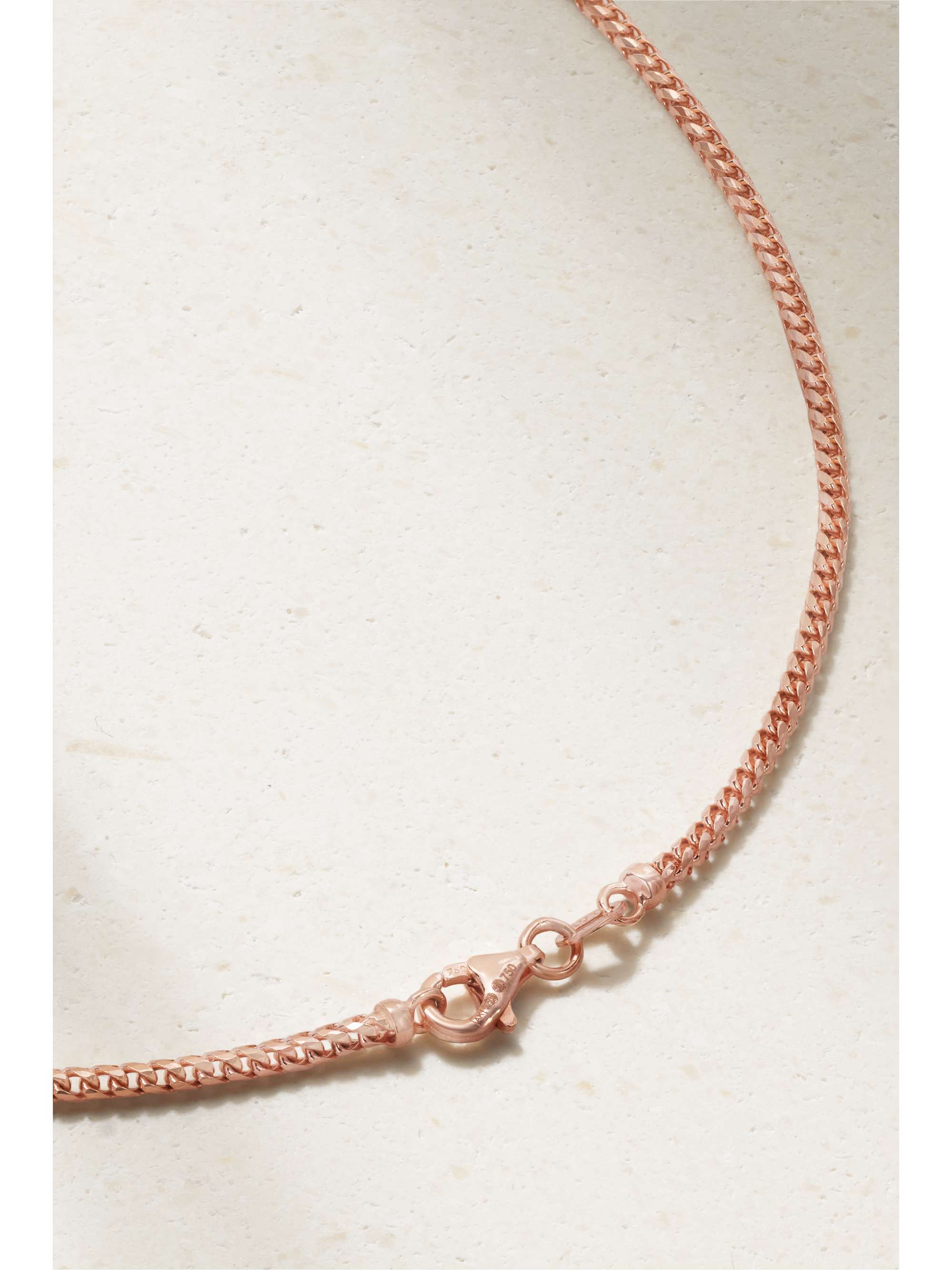 ANITA KO 18-karat rose gold, sapphire and diamond necklace