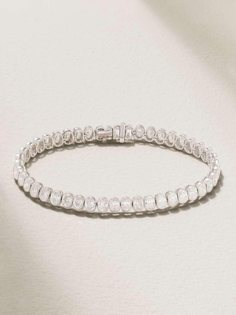Anita Ko 18-karat White Gold Diamond Tennis Bracelet