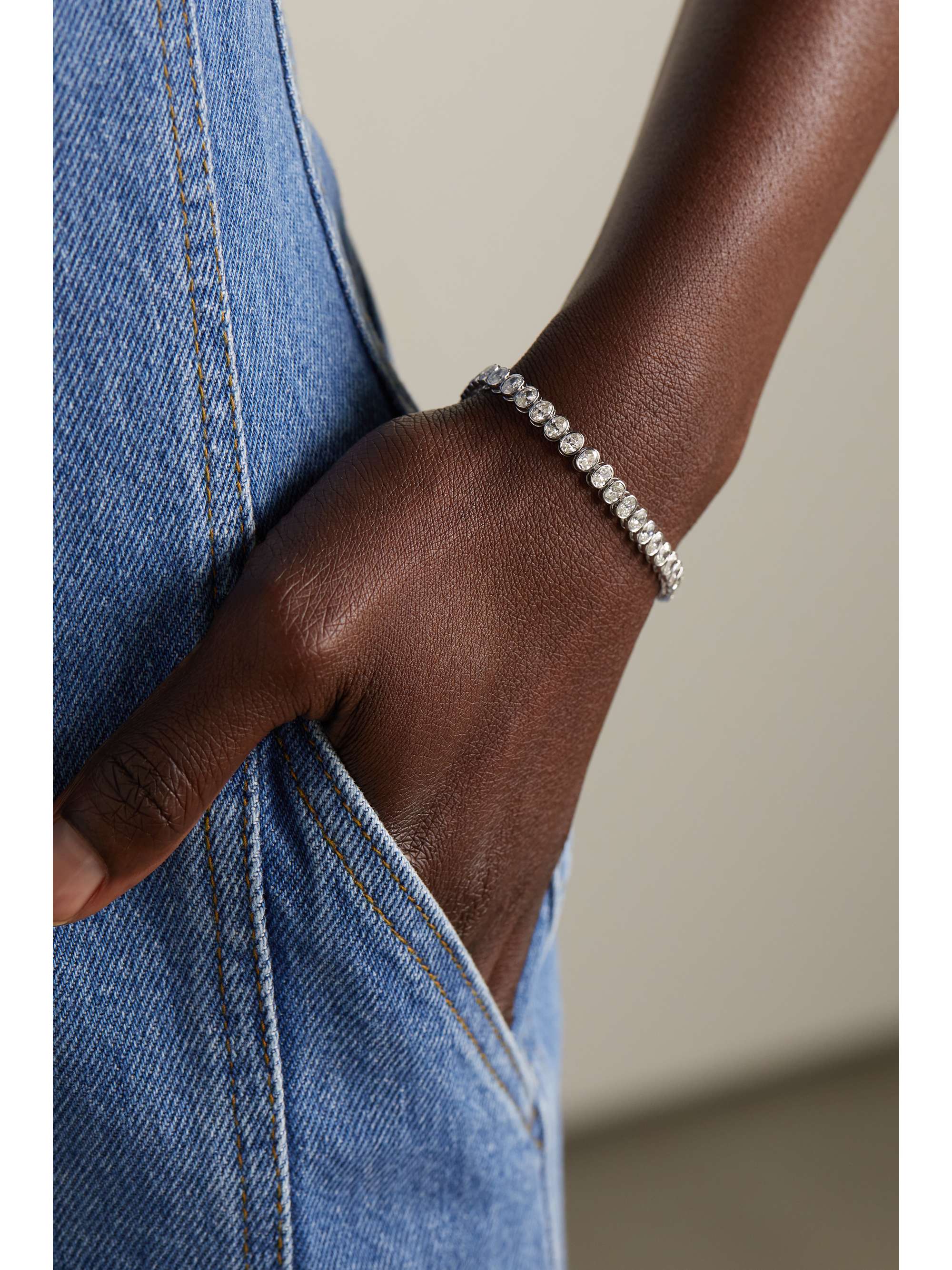 ANITA KO Armband aus 18 Karat Weißgold mit Diamanten