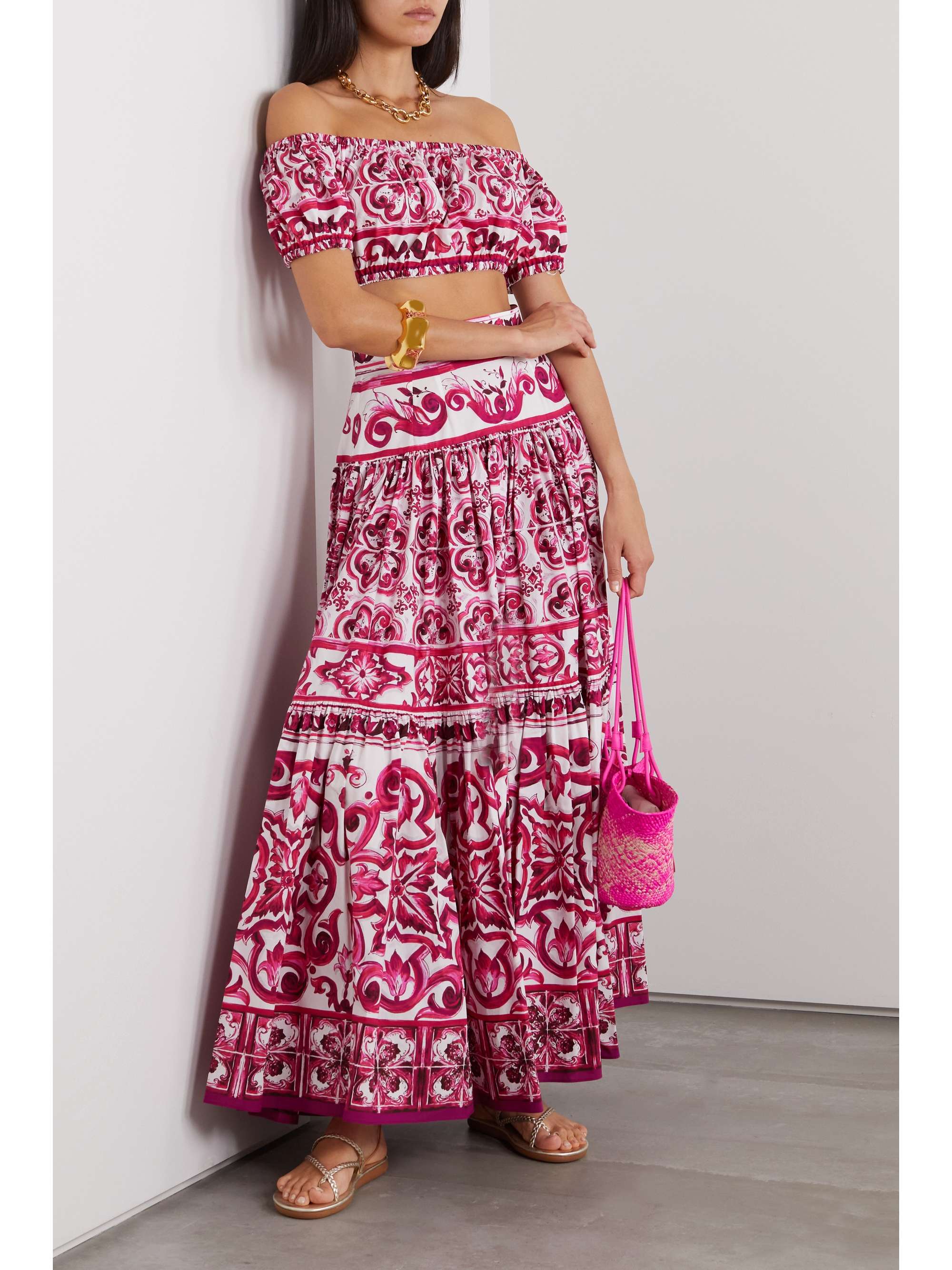 Dolce and gabbana deals off the shoulder top