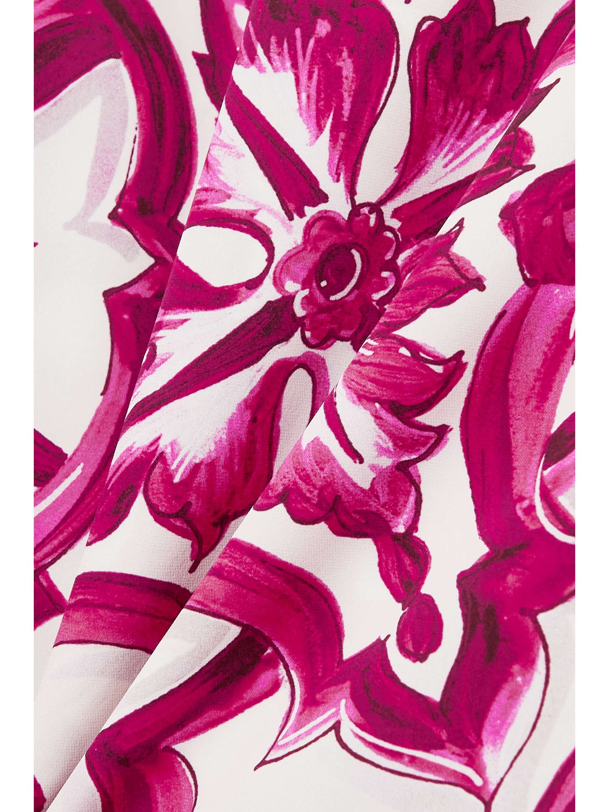 DOLCE&GABBANA Printed silk-blend blouse