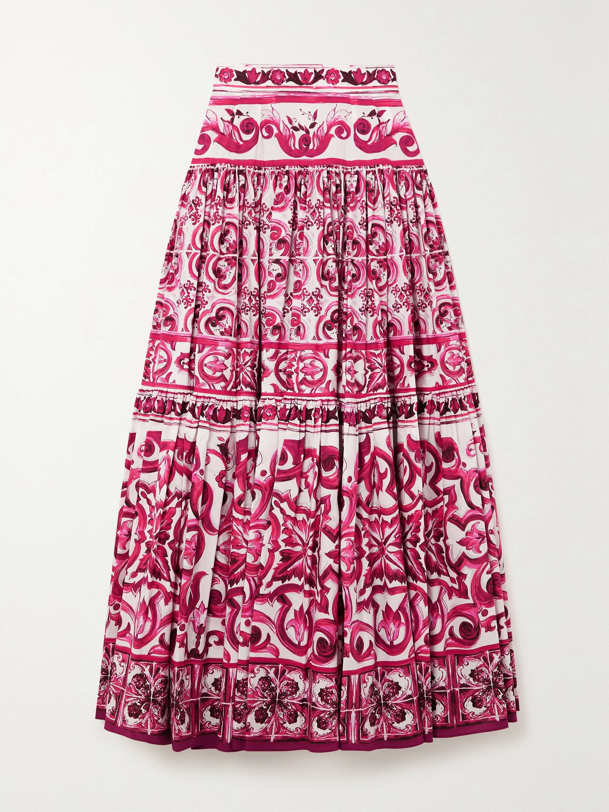 Cotton poplin maxi skirt hot sale
