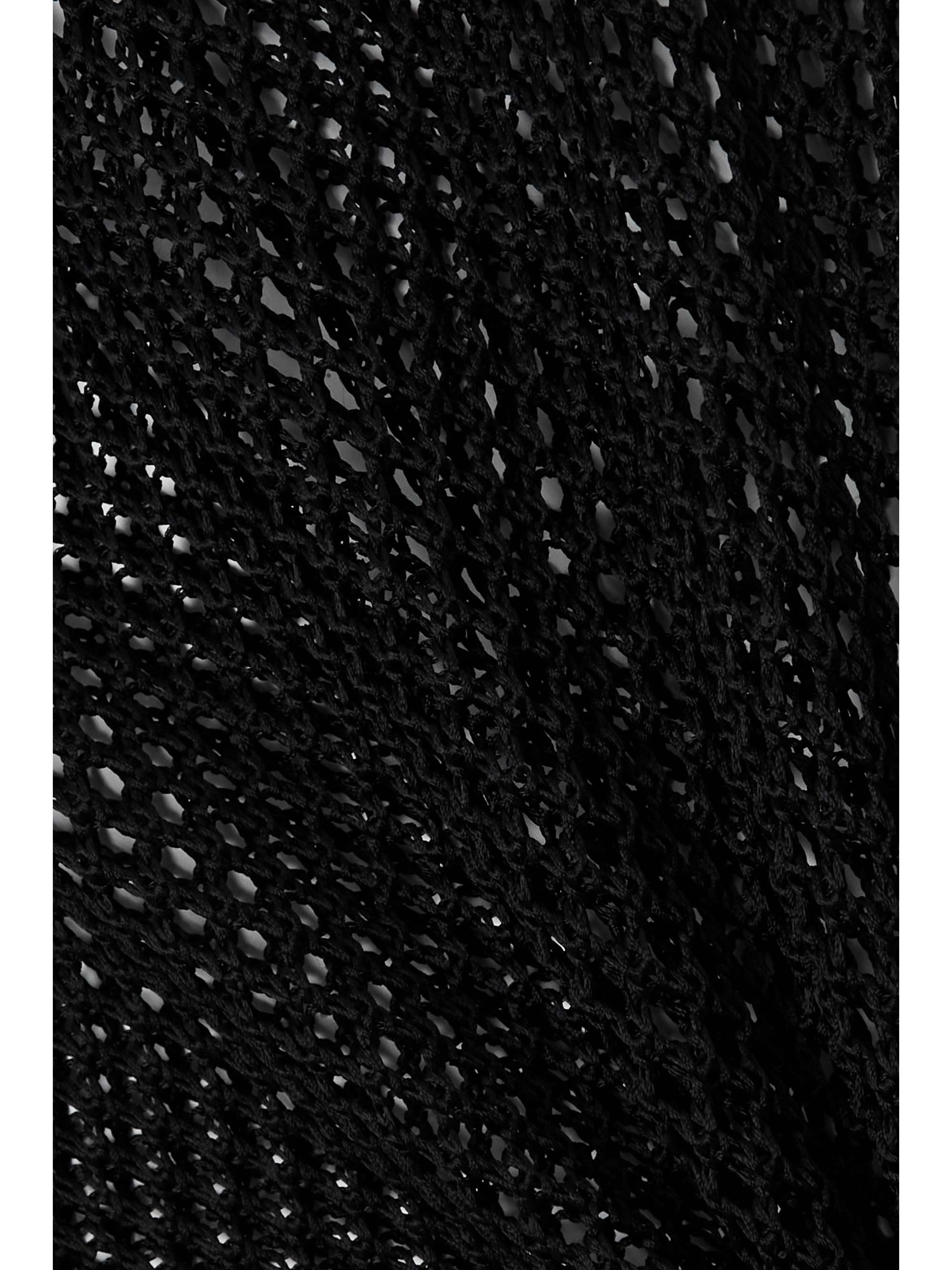 LOEWE + Paula's Ibiza fringed open-knit dress