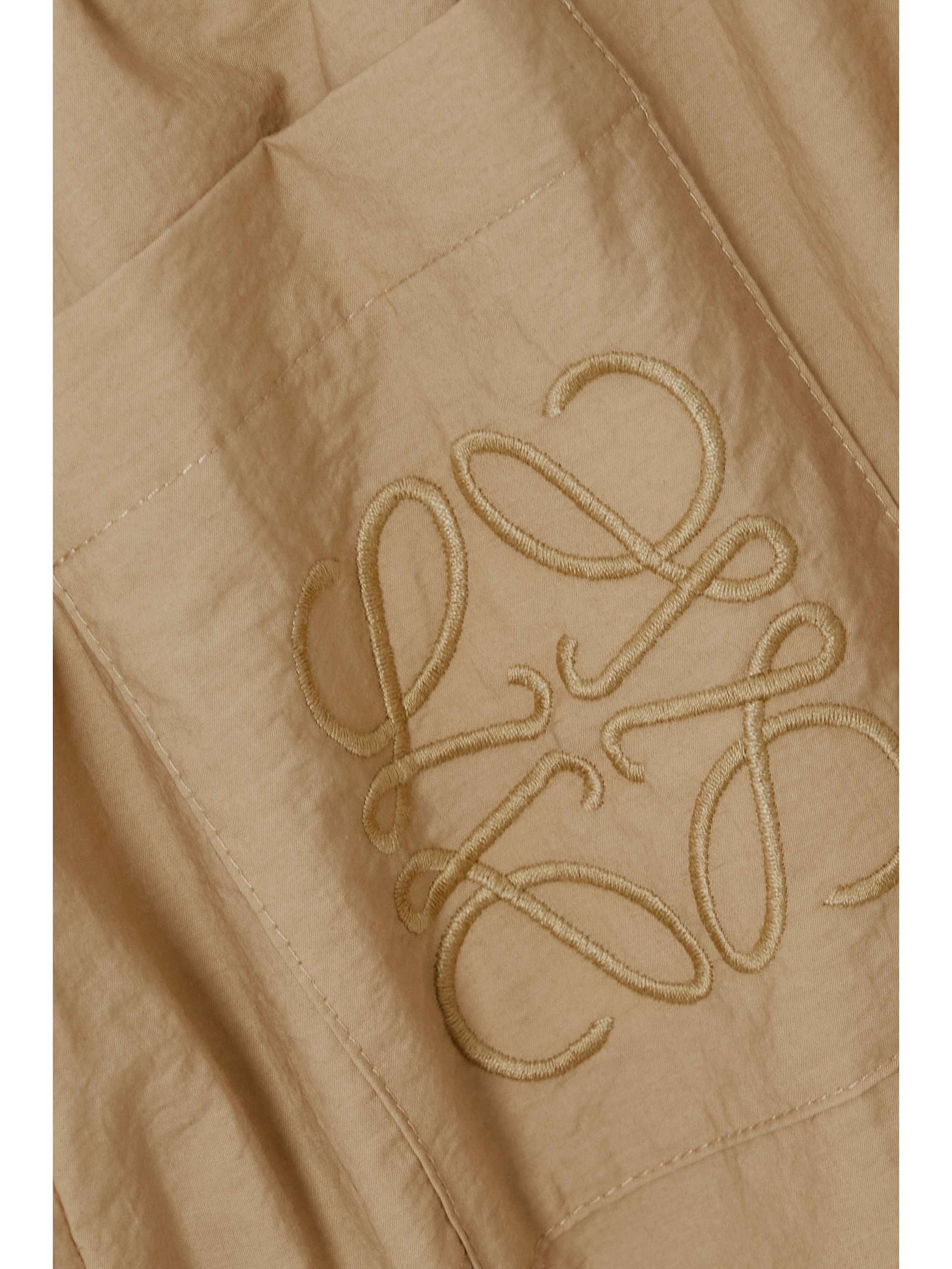 LOEWE + Paula's Ibiza cropped cotton-blend poplin wide-leg pants