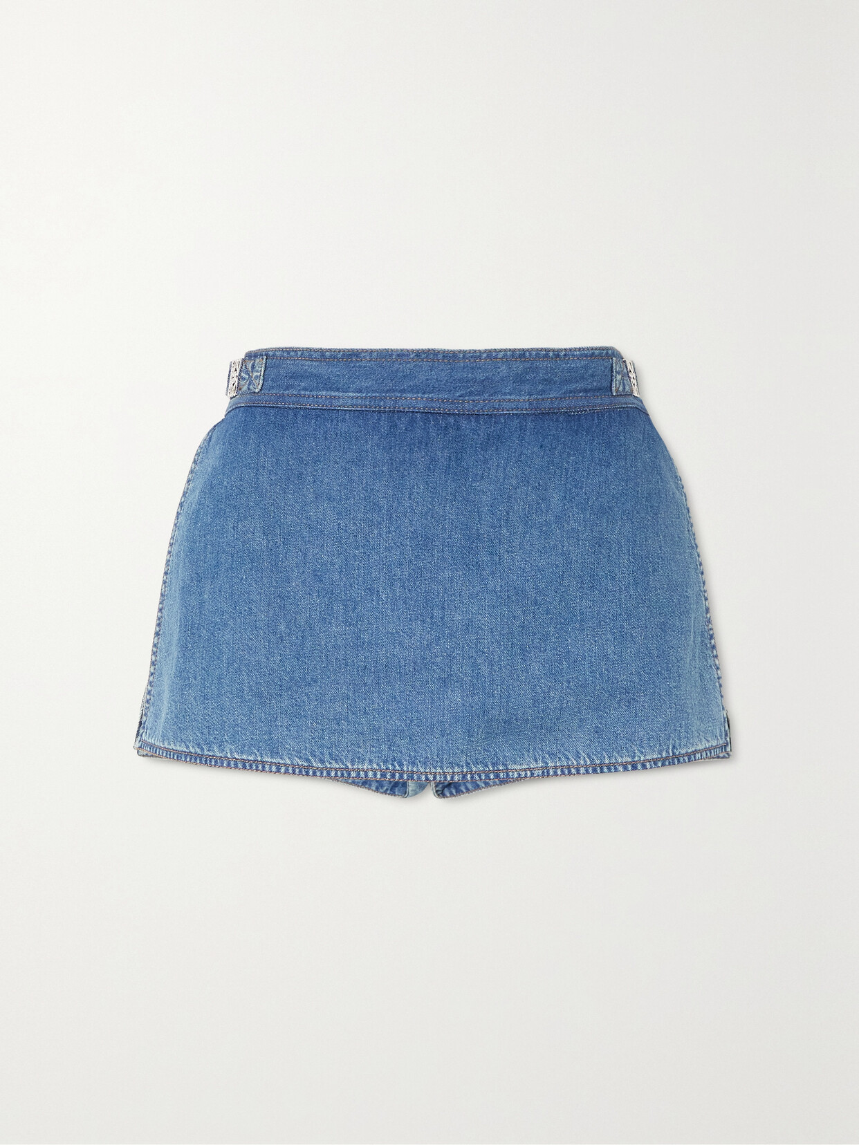 Loewe - + Paula's Ibiza Embellished Denim Skirt - Blue