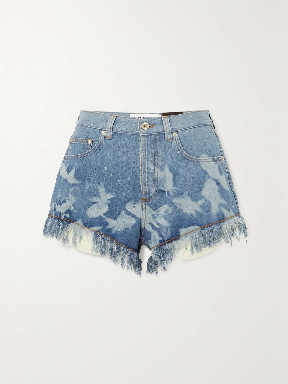 Distressed Denim Shorts