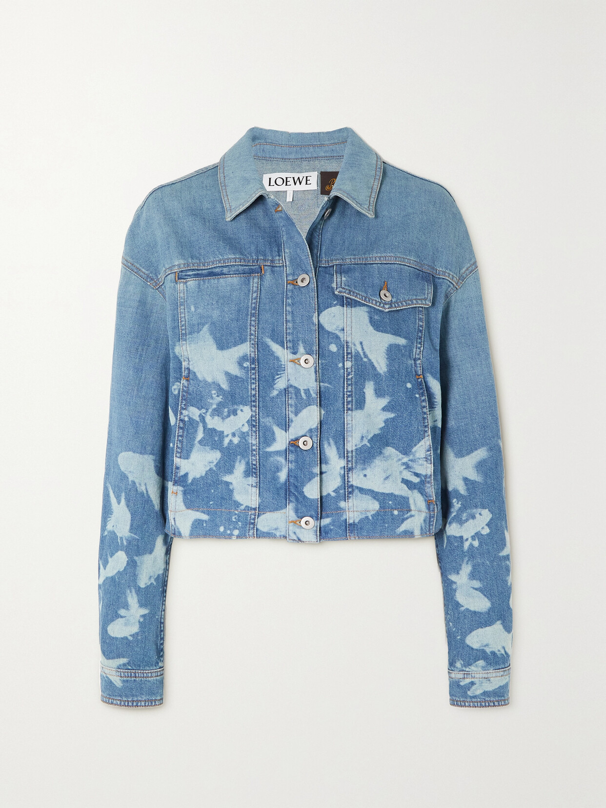 Loewe - + Paula's Ibiza Printed Denim Jacket - Blue