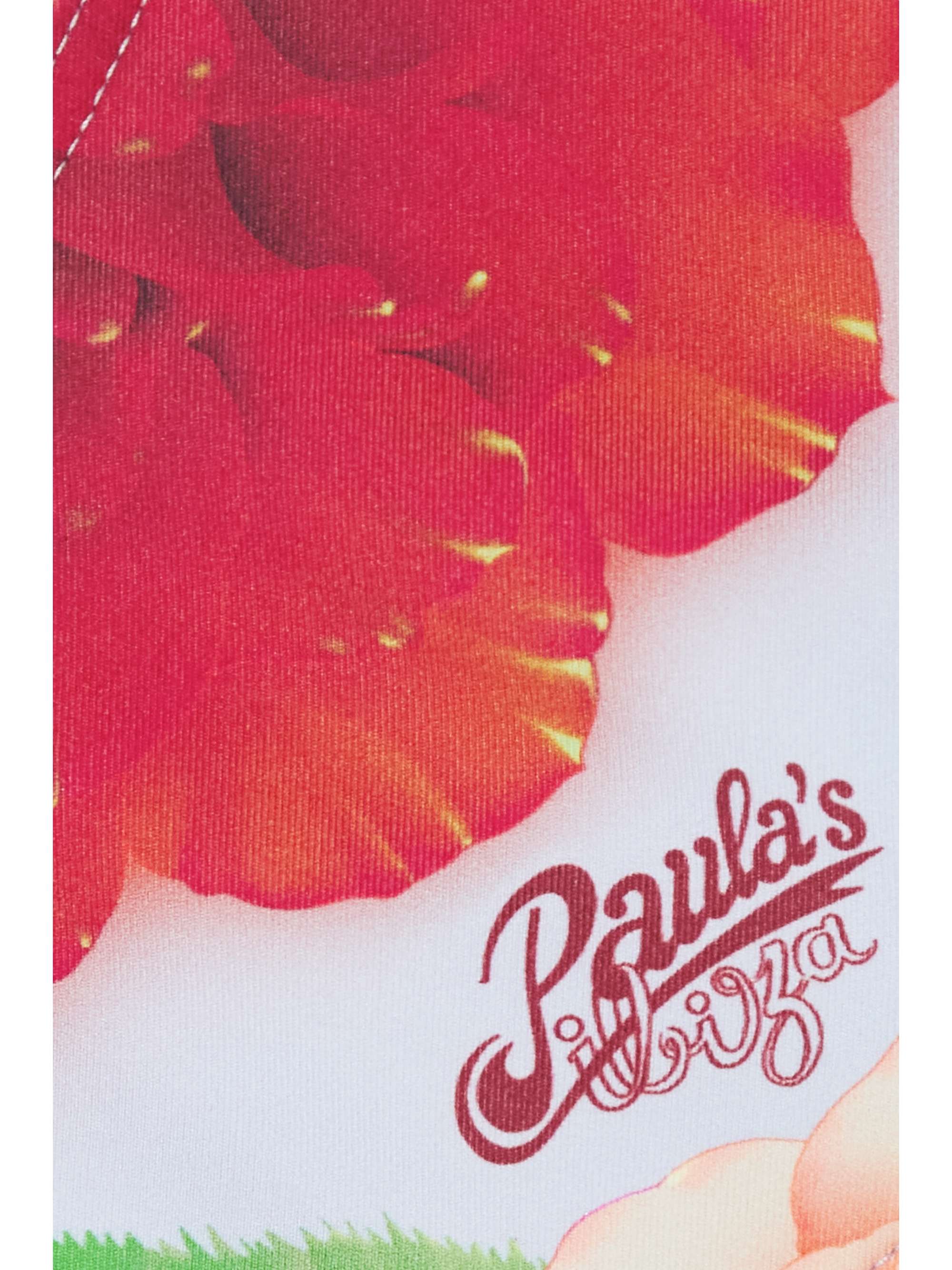LOEWE + Paula's Ibiza Roses cutout floral-print stretch swimsuit