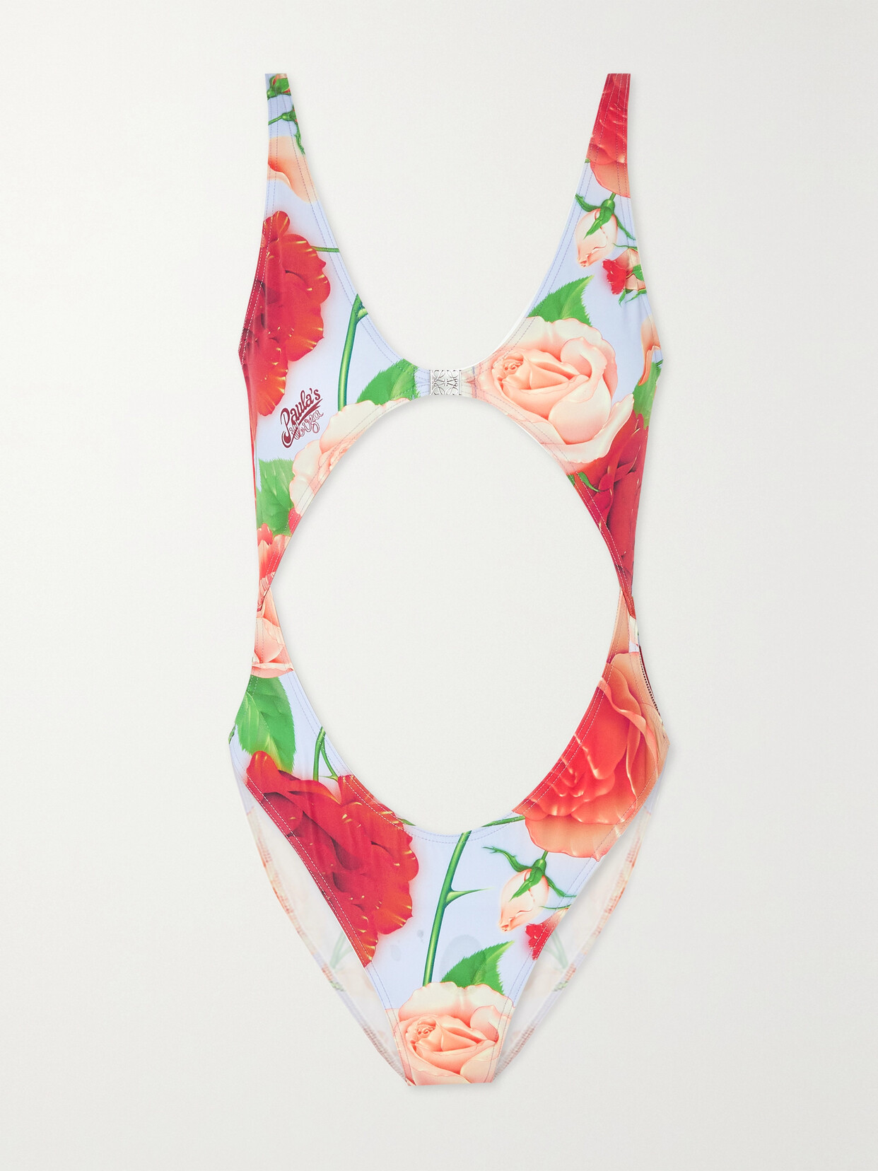 Loewe Swimsuit Roses In Pink_red