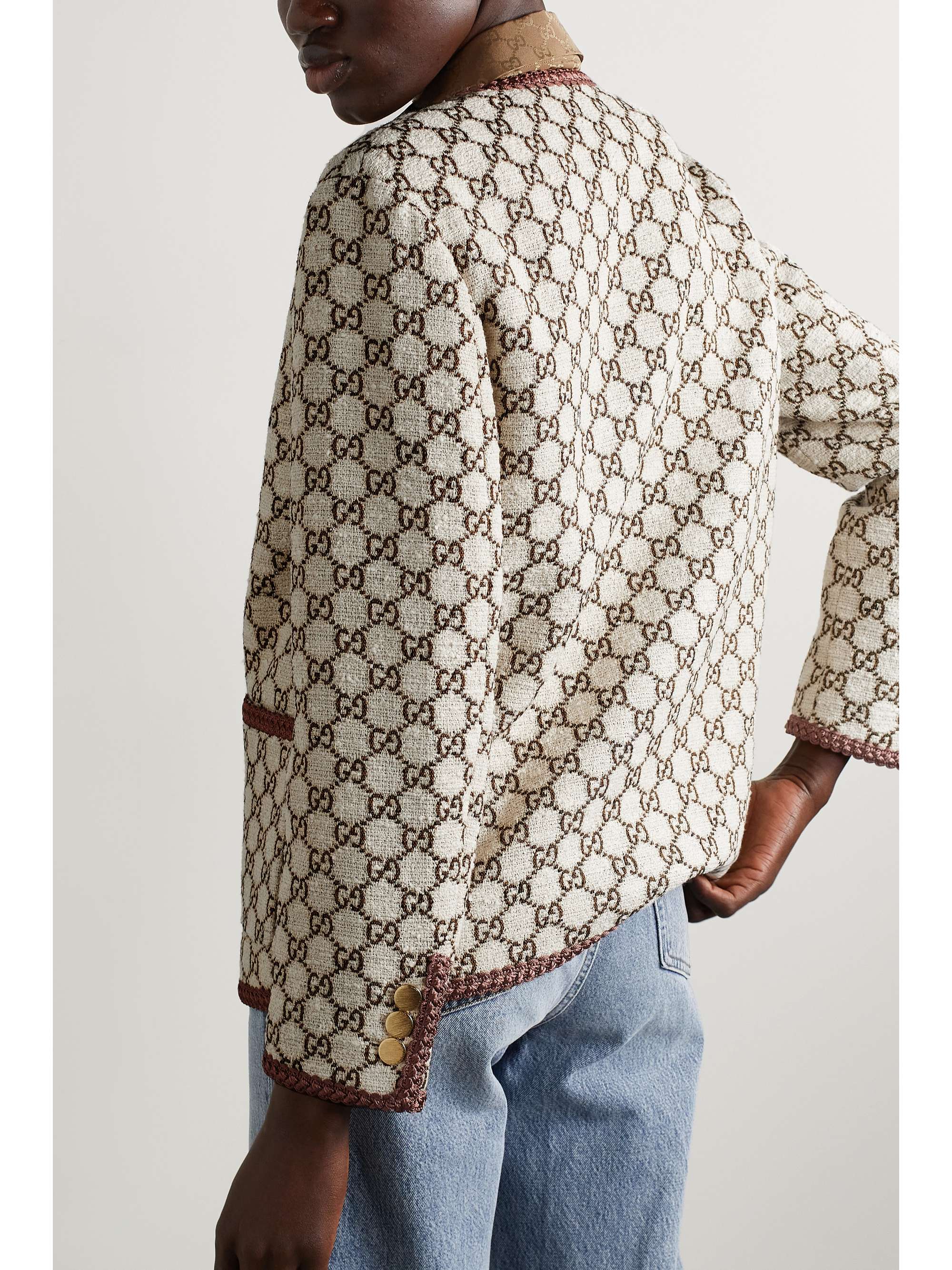 GUCCI Metallic cottonblend tweed jacket NETAPORTER