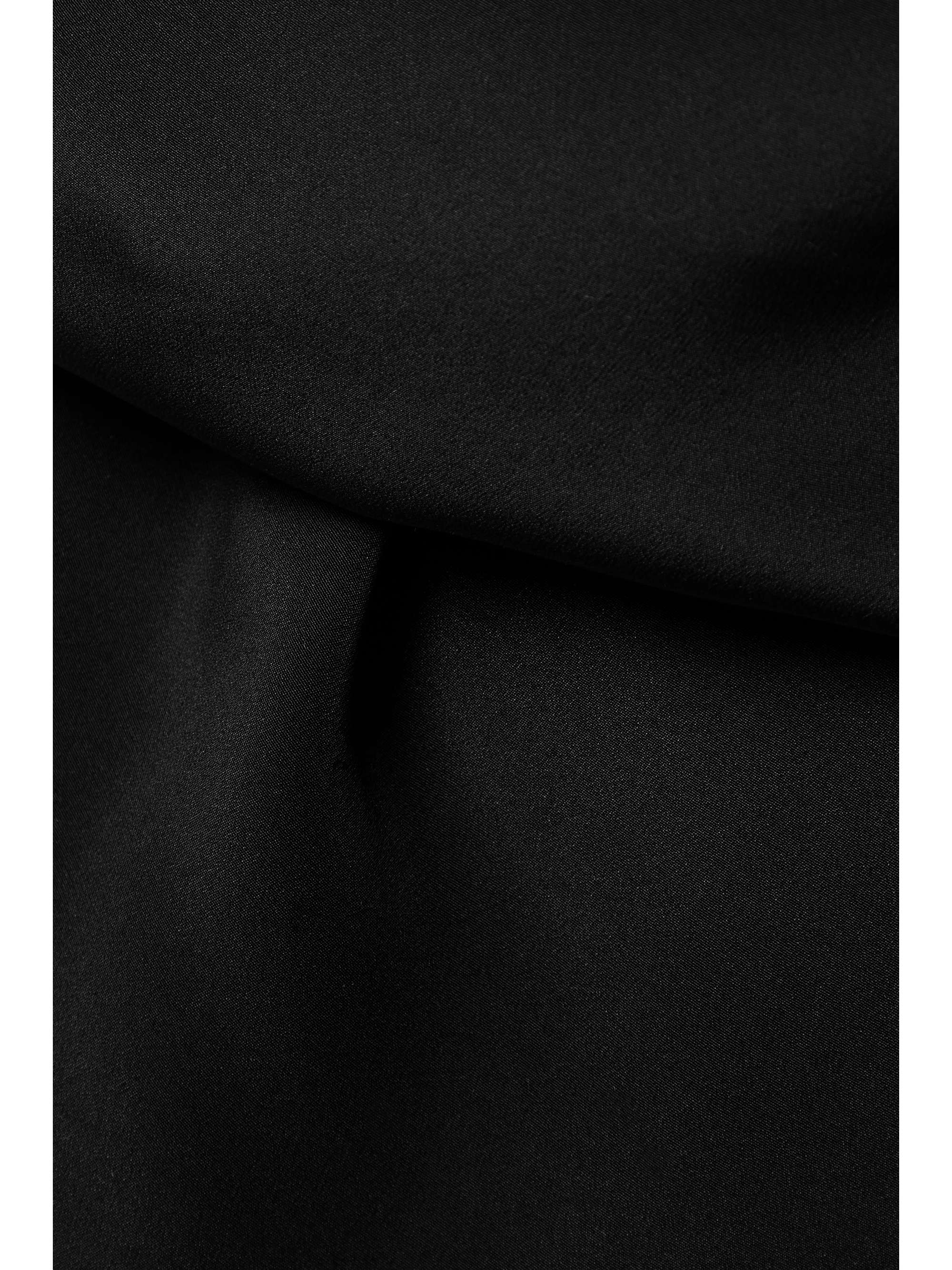 GUCCI Open-back asymmetric silk crepe de chine maxi dress