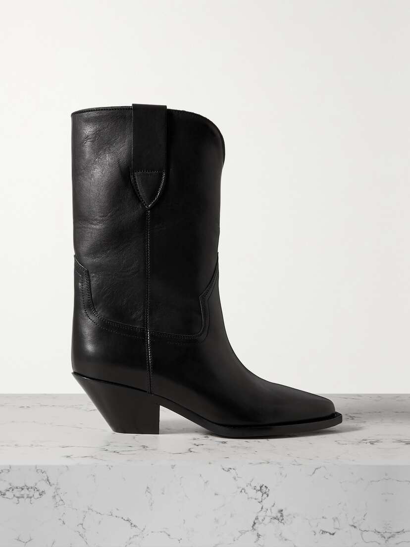 Isabel Marant Dahope Leather Cowboy Boots