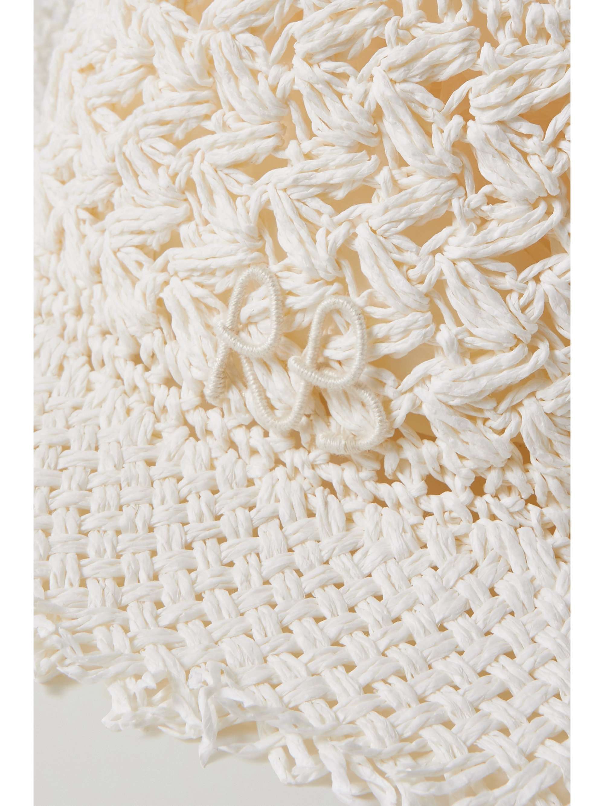 RUSLAN BAGINSKIY Woven straw bucket hat