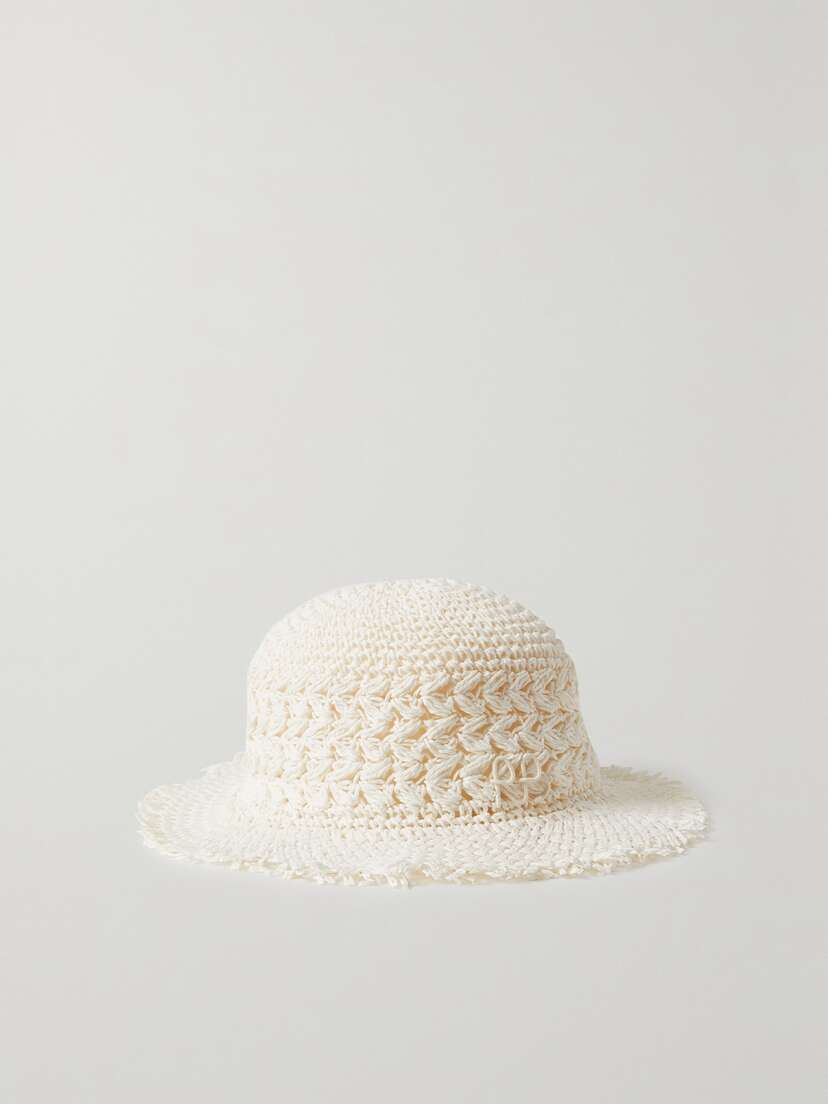 Ruslan Baginskiy Woven Straw Bucket Hat