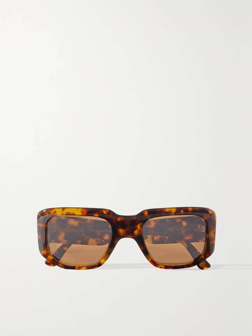 Kimeze + Net Sustain Amon Oversized Square-frame Tortoiseshell Acetate Sunglasses
