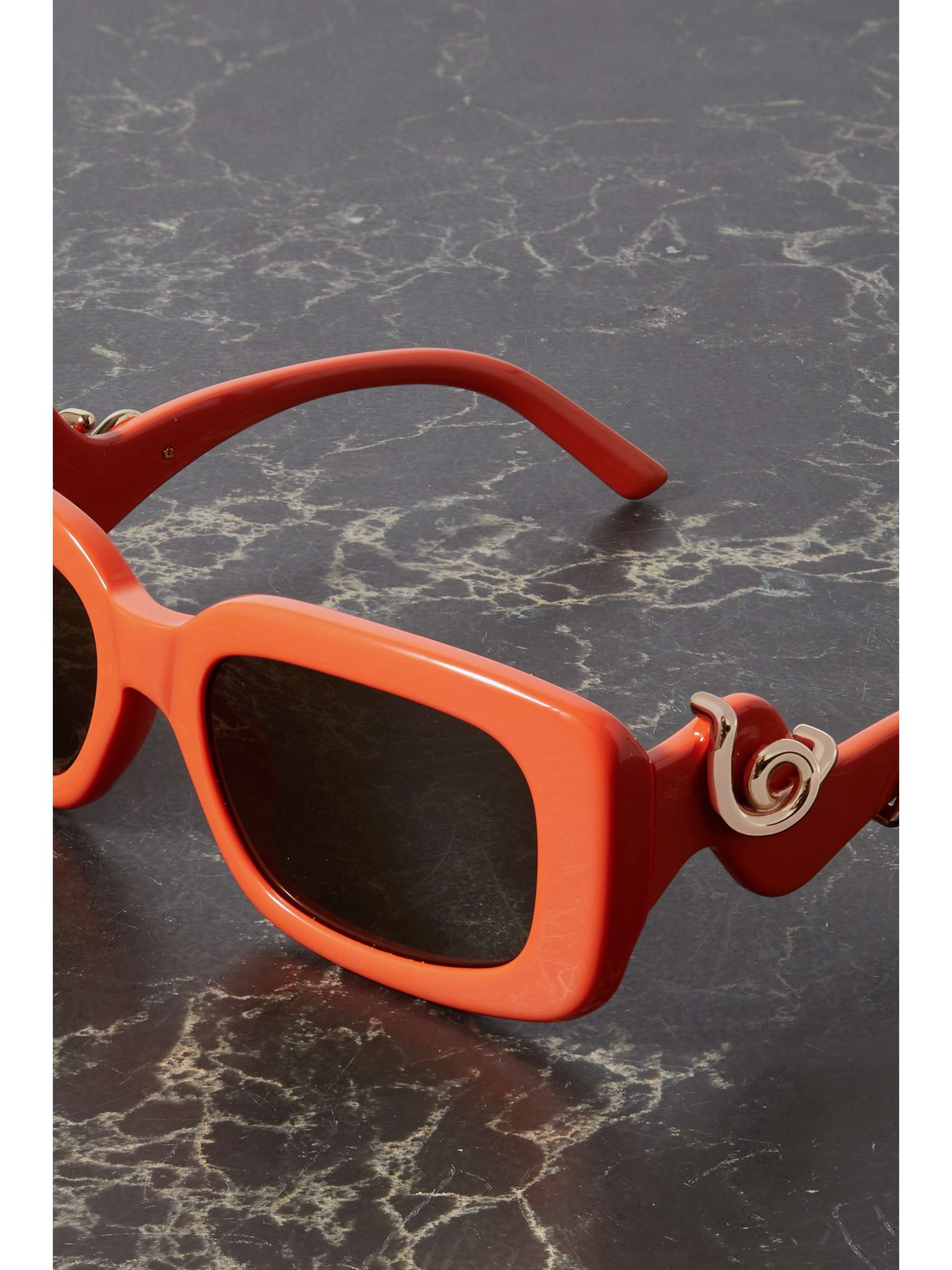 LINDA FARROW EYEWEAR Square-frame acetate sunglasses