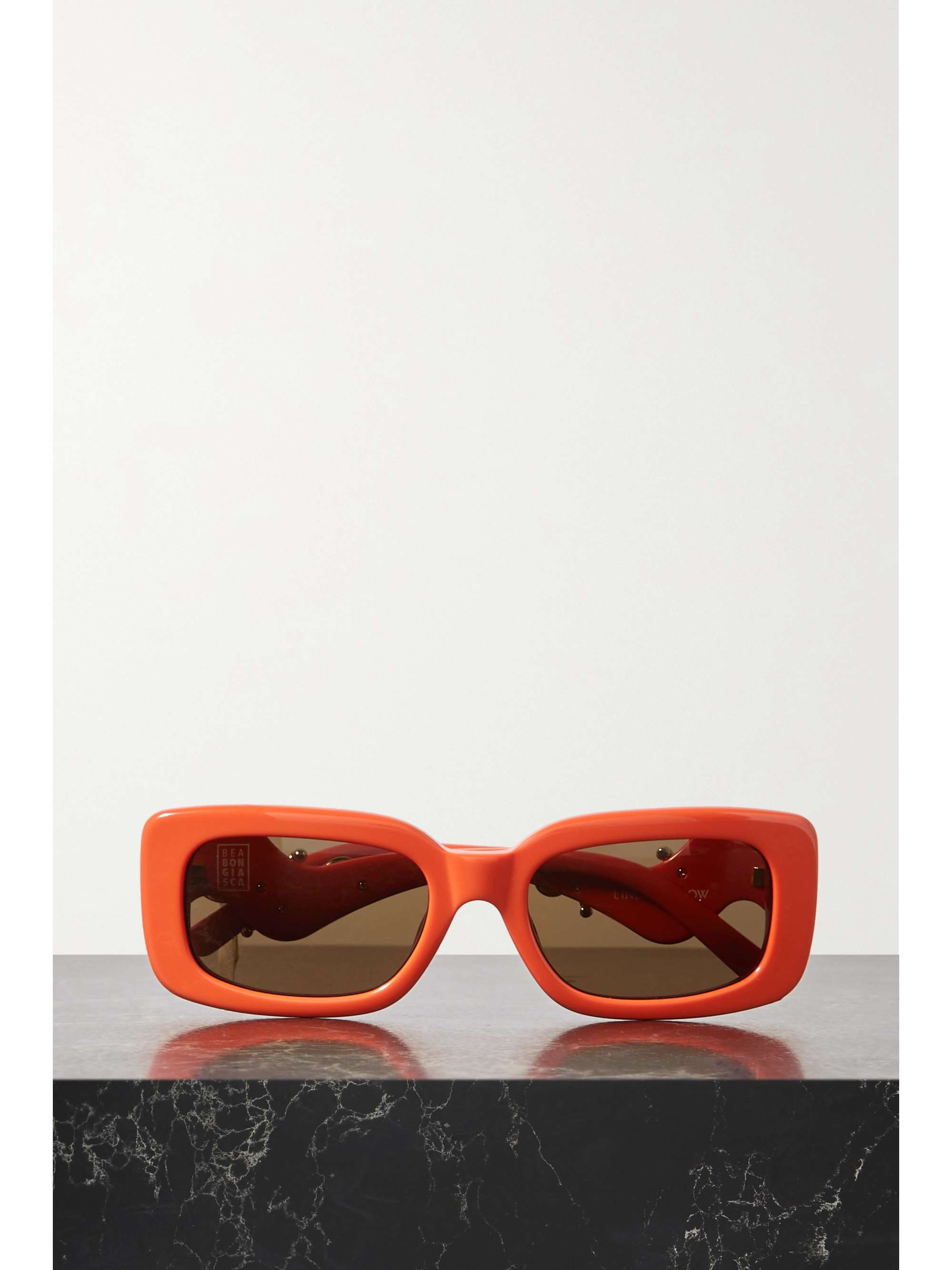 LINDA FARROW EYEWEAR Square-frame acetate sunglasses