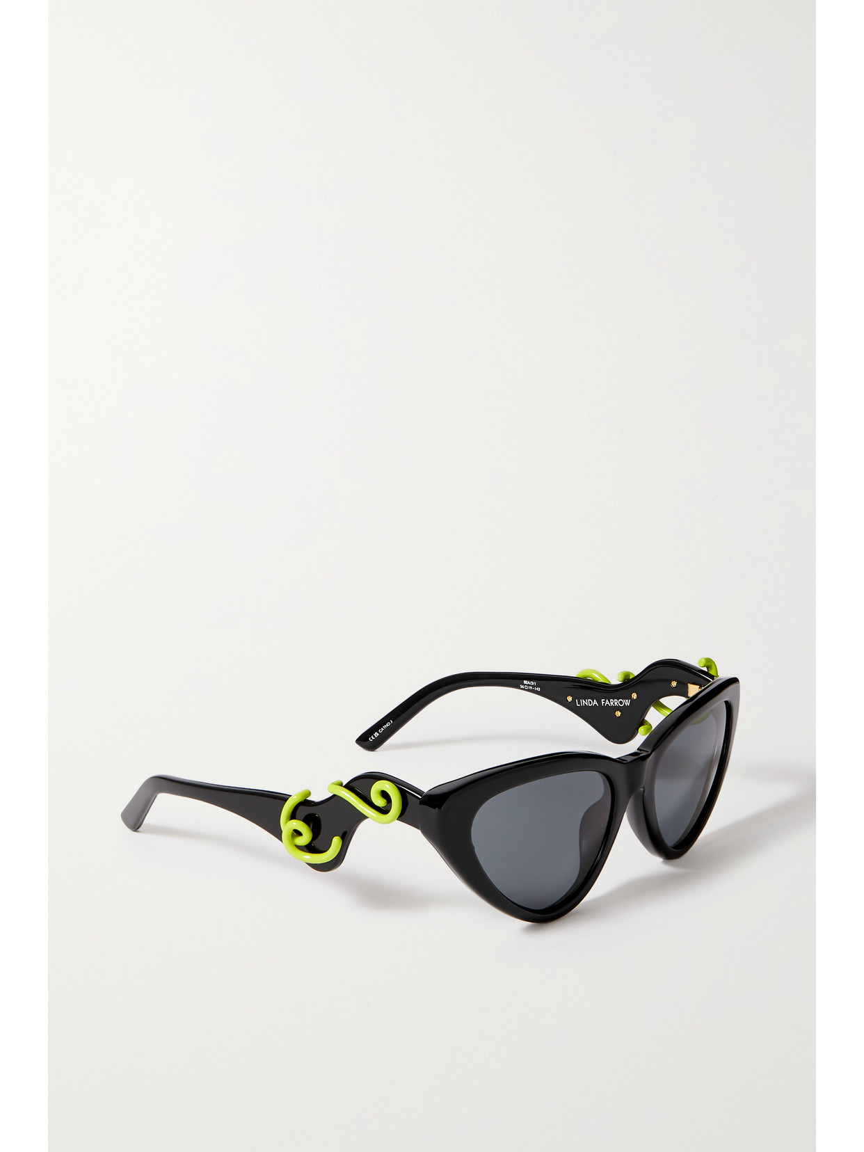 Linda Farrow + Bea Bongiasca Cat-eye Acetate Sunglasses