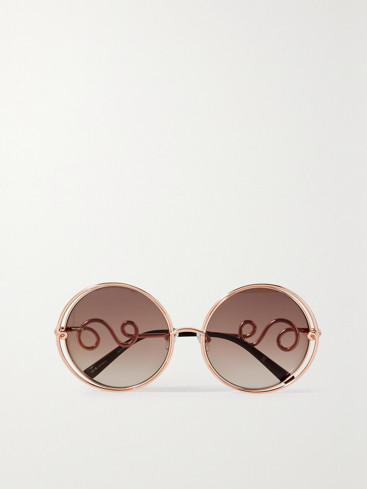 Linda Farrow - + Bea Bongiasca Round-frame Rose Gold-tone Sunglasses - Brown