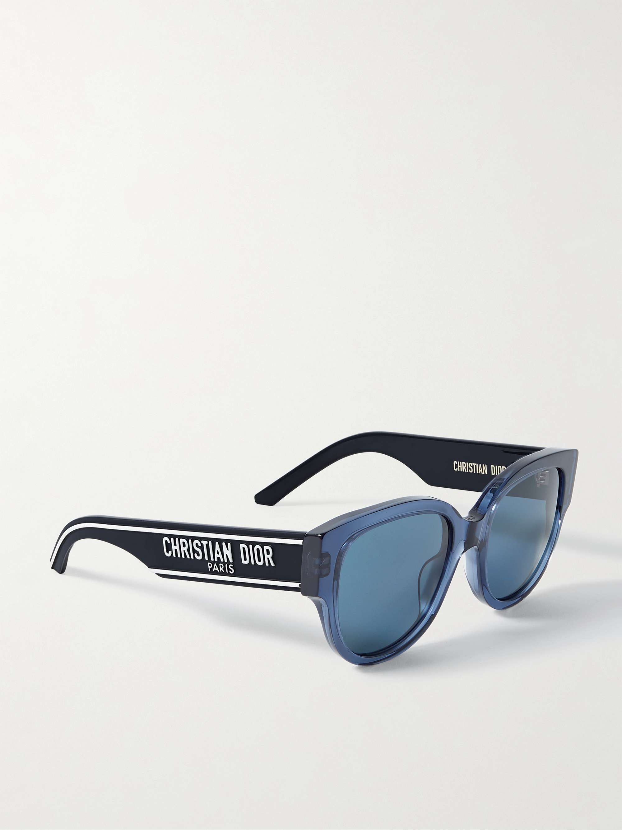 DIOR EYEWEAR Wildior BU round-frame embossed acetate sunglasses