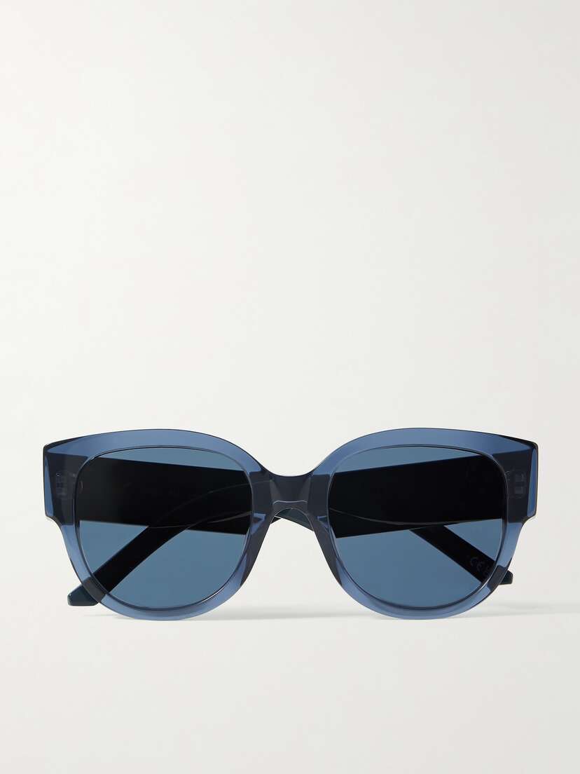 DIOR Eyewear Wildior Bu Round-frame Embossed Acetate Sunglasses