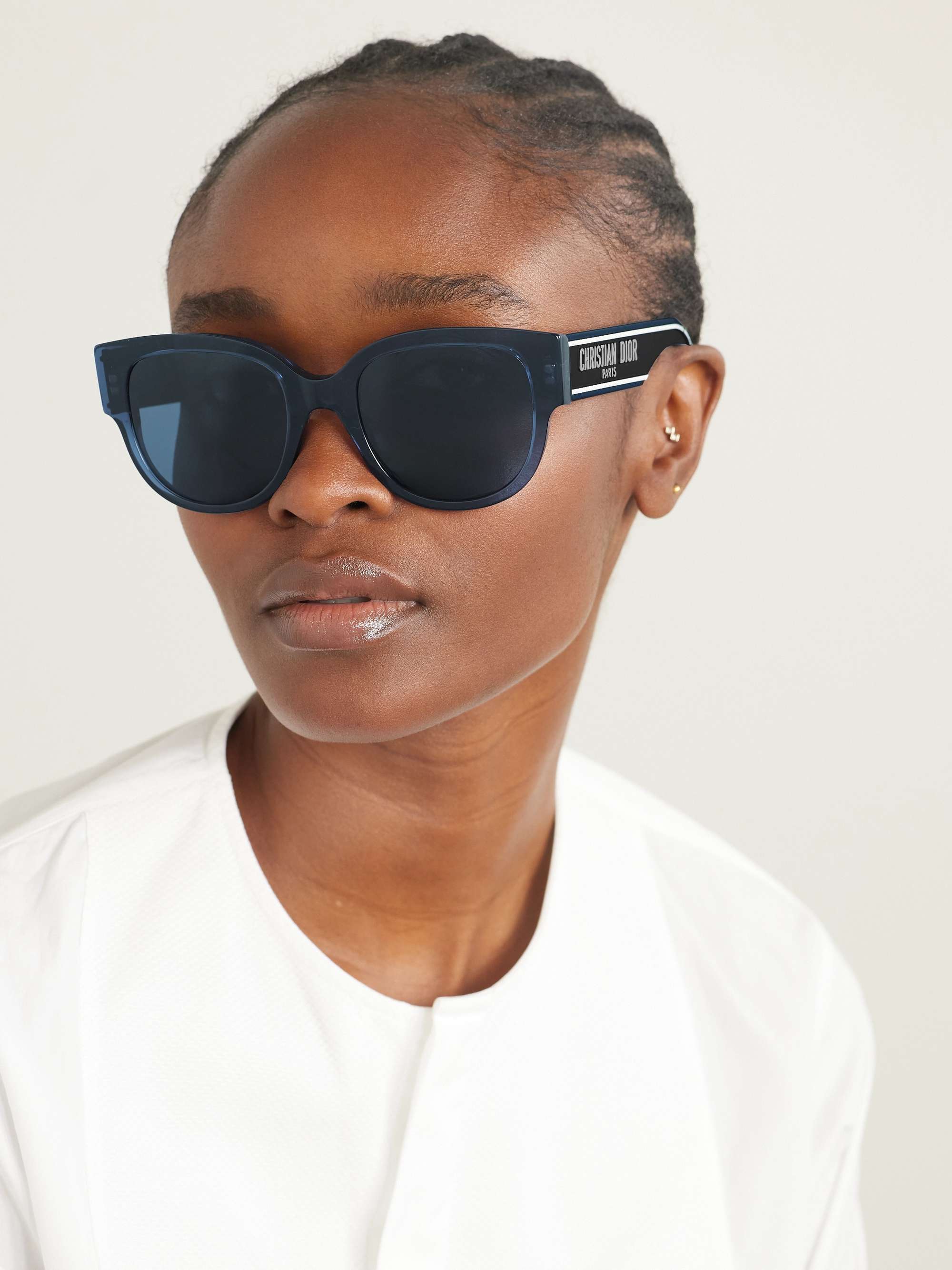 DIOR EYEWEAR Wildior BU round-frame embossed acetate sunglasses
