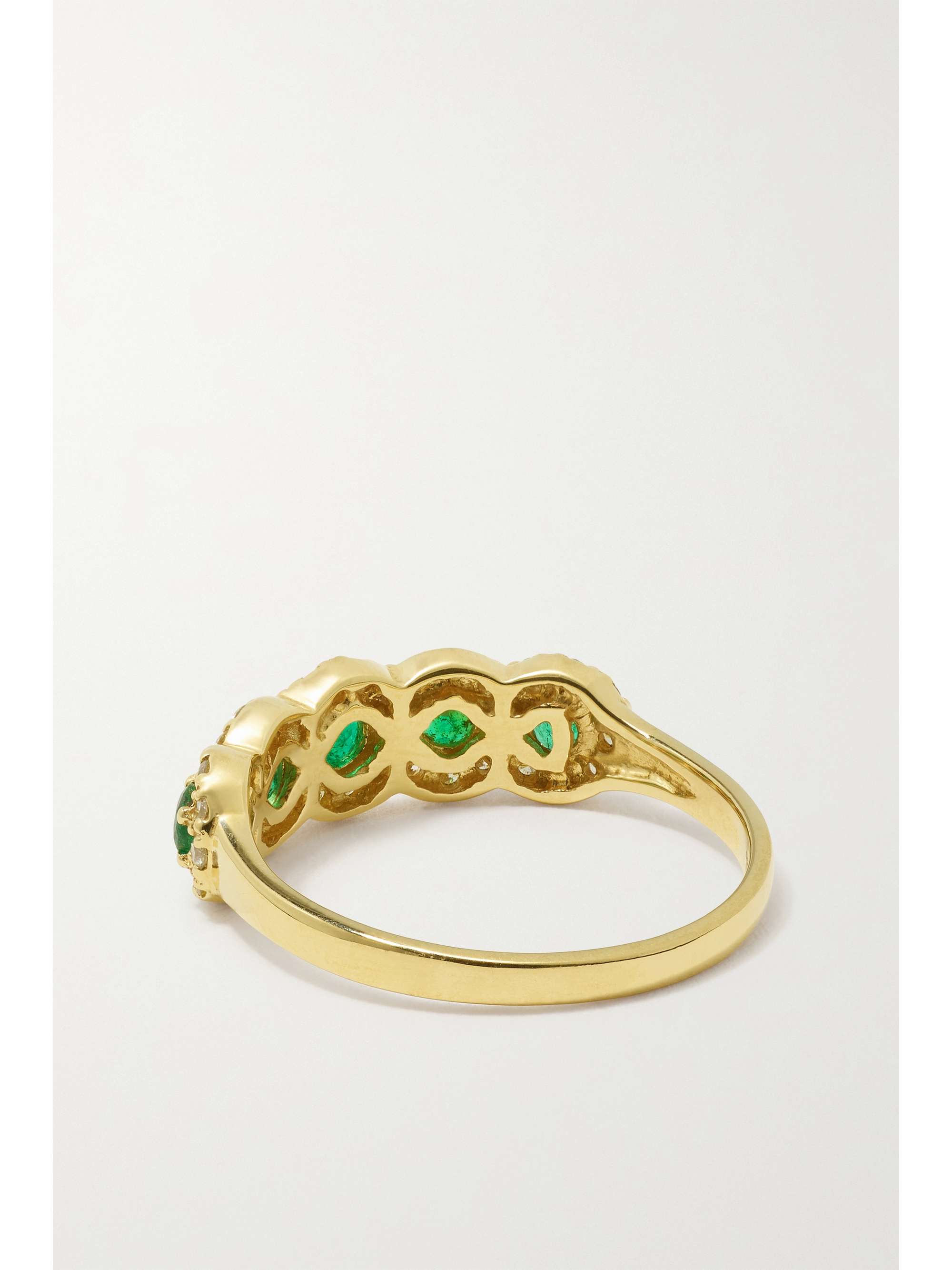 AMRAPALI LONDON 18K 黄金、祖母绿、钻石戒指