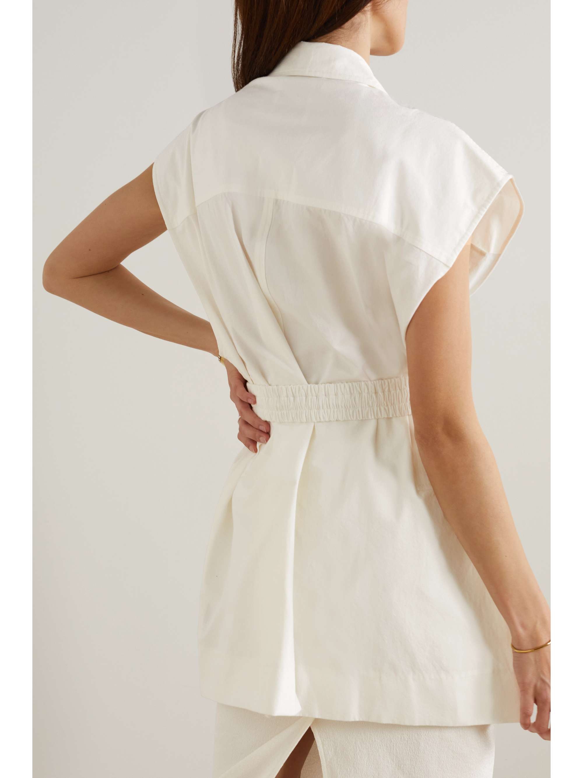 CHRISTOPHER ESBER Belted cotton-twill jacket