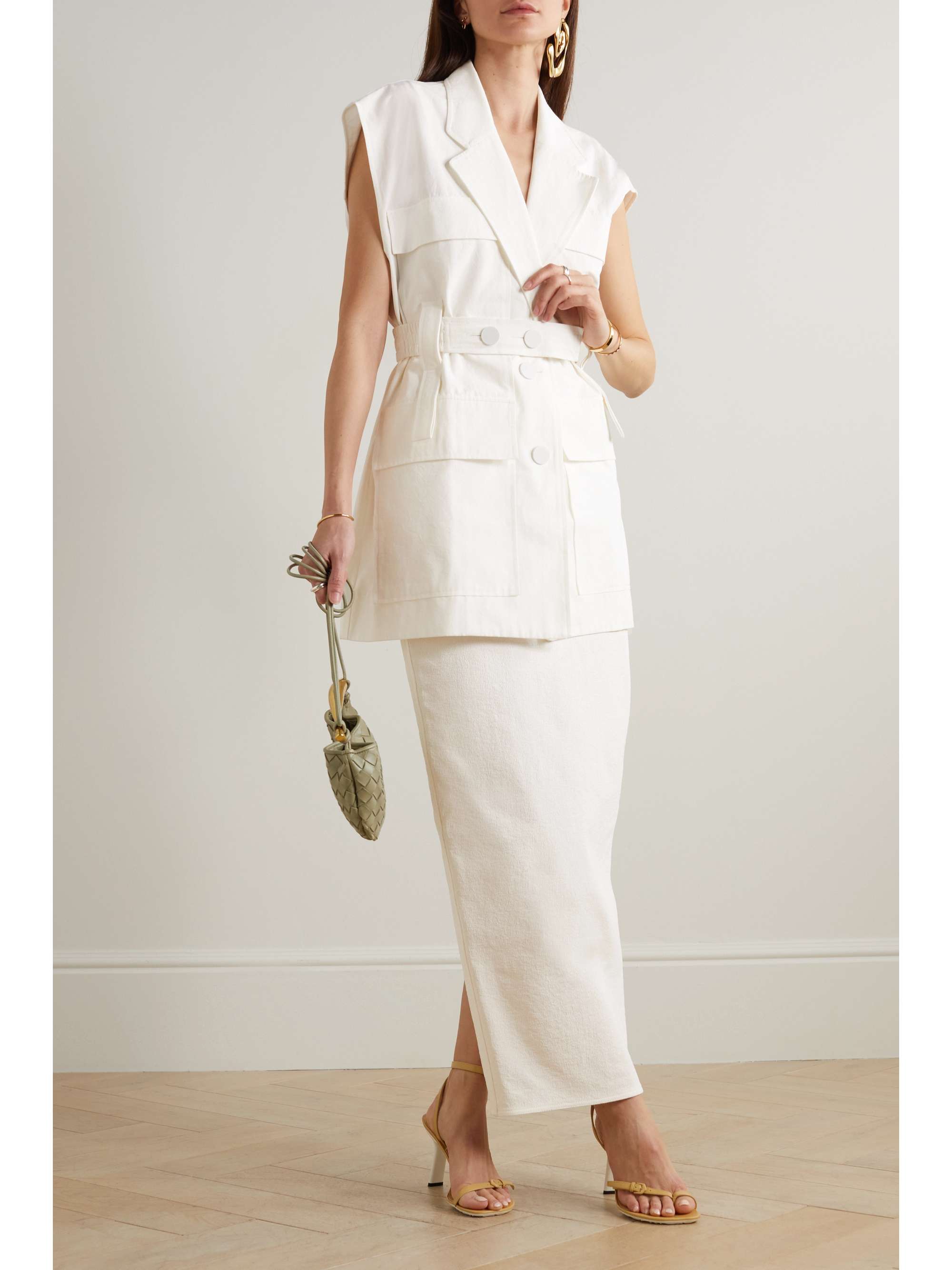 CHRISTOPHER ESBER Belted cotton-twill jacket