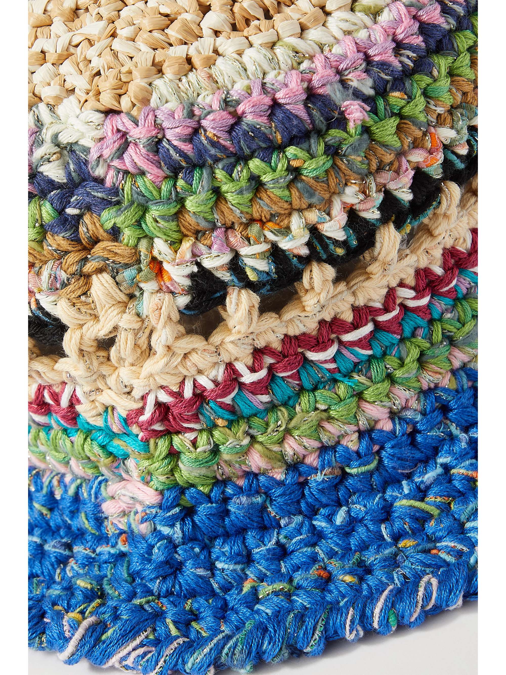 ULTRAVIOLHAT Josefine crocheted cotton-blend bucket hat