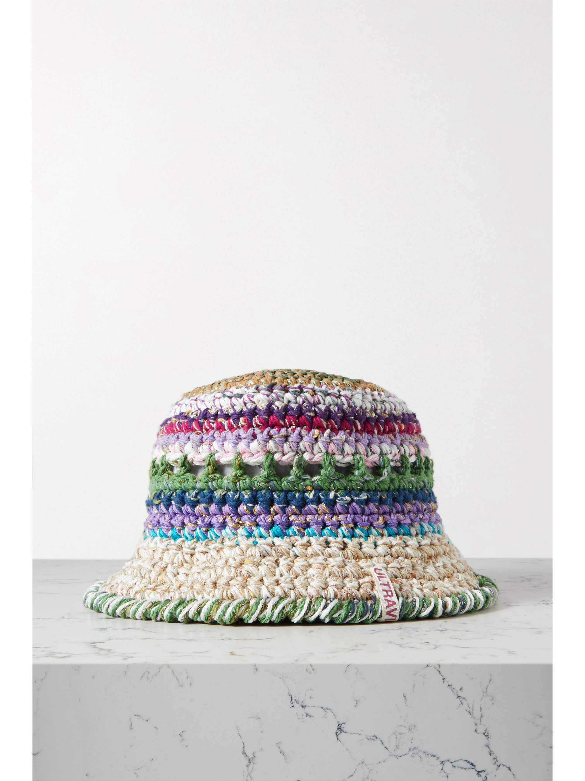 ULTRAVIOLHAT Crocheted cotton-blend bucket hat