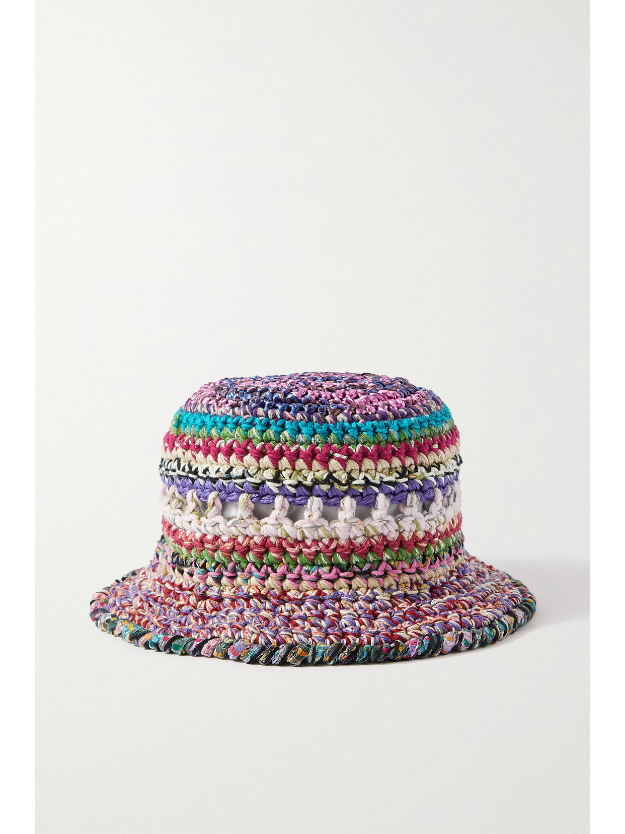 ULTRAVIOLHAT + Net Sustain Crocheted Organic Cotton-blend Bucket Hat