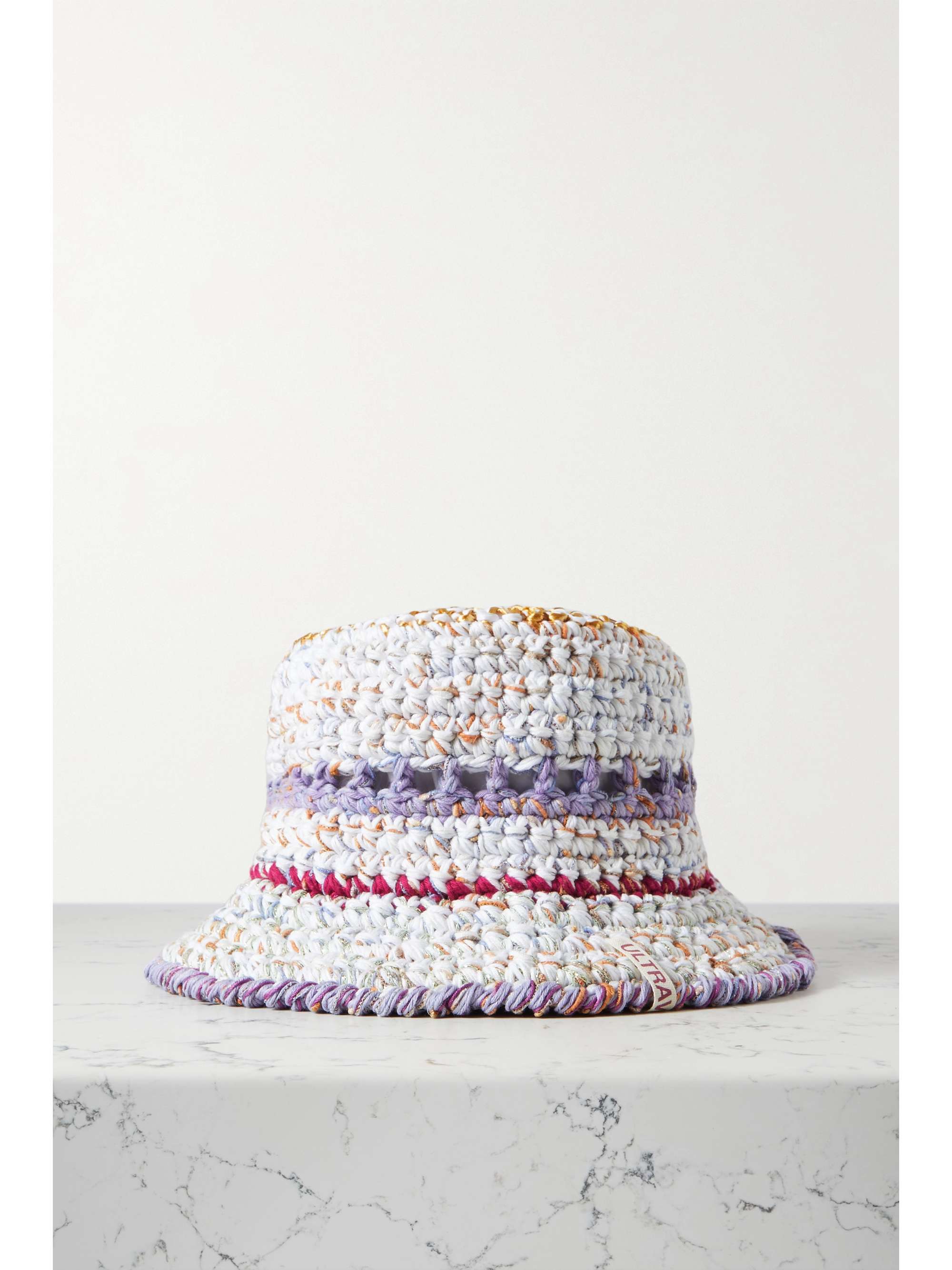 ULTRAVIOLHAT Silvia crocheted cotton-blend bucket hat