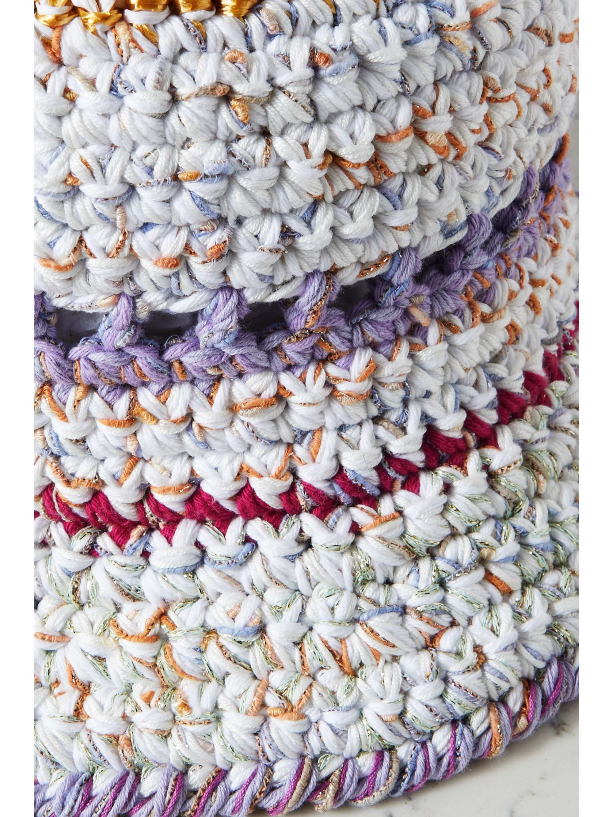 ULTRAVIOLHAT Silvia crocheted cotton-blend bucket hat