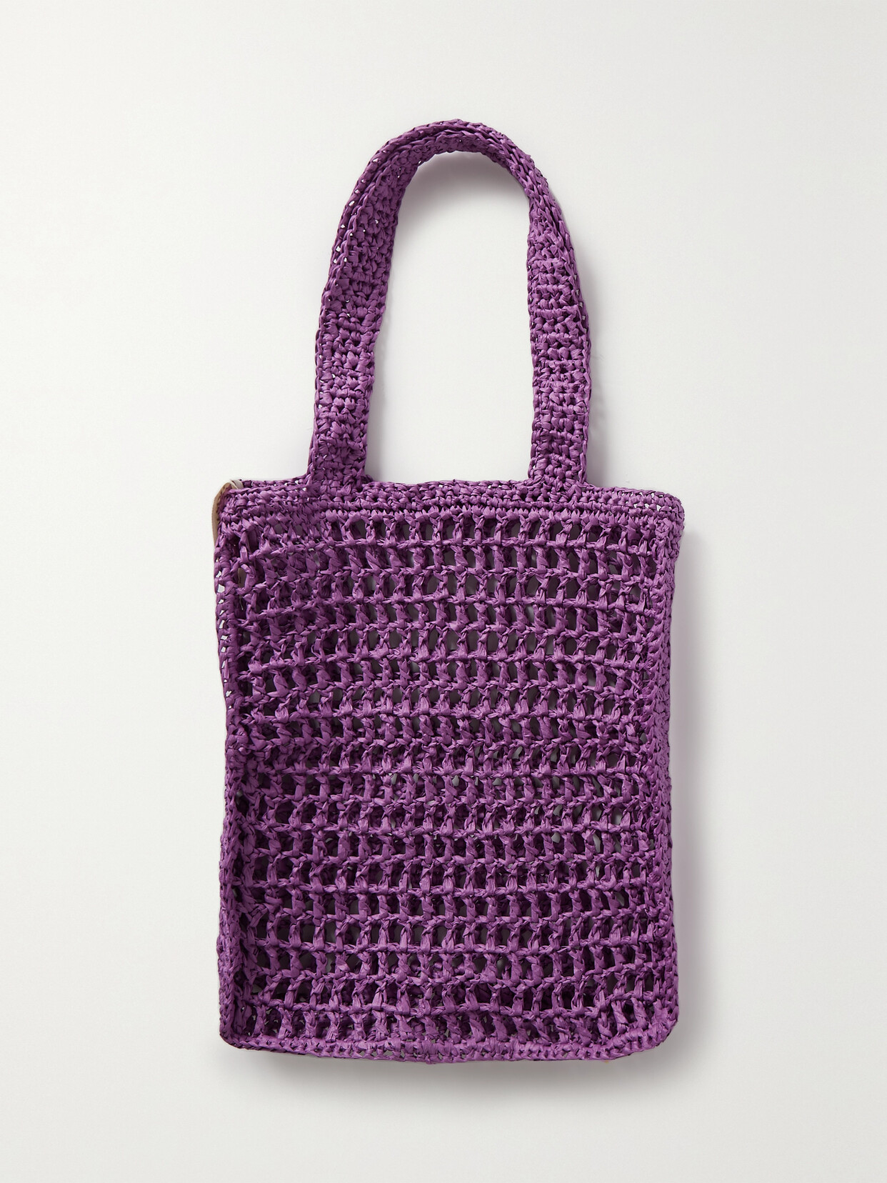 ULTRAVIOLHAT - + Net Sustain Crocheted Tote - Purple