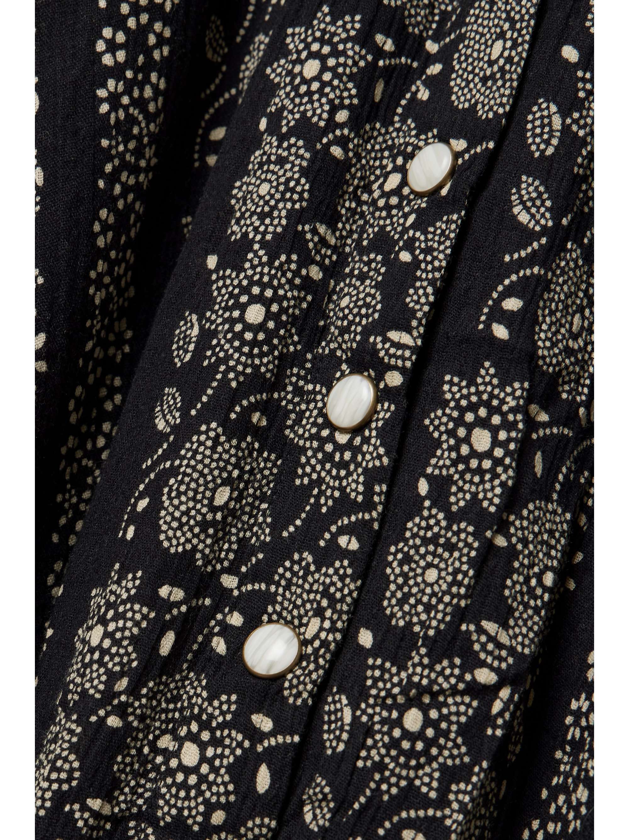 THE GREAT. The Bridge floralprint cotton midi shirt dress NETAPORTER