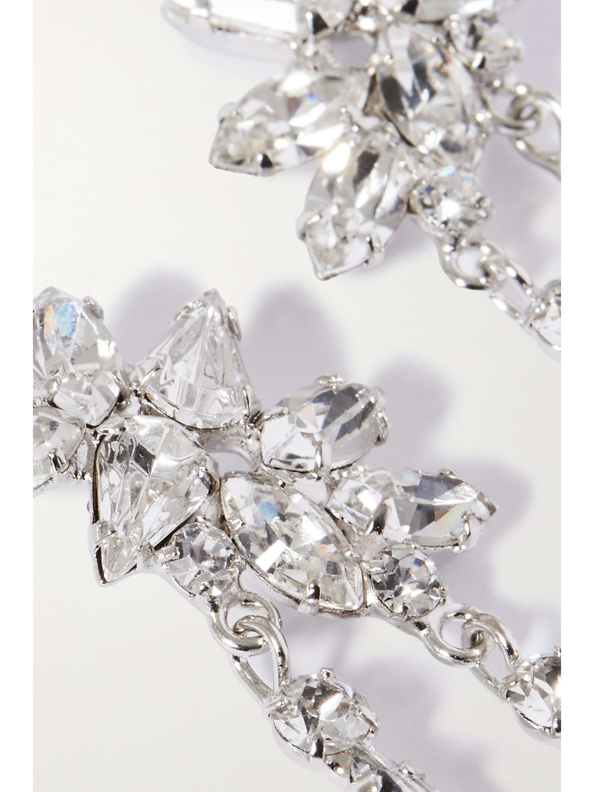 JENNIFER BEHR Delias silverplated Swarovski crystal earrings NETA