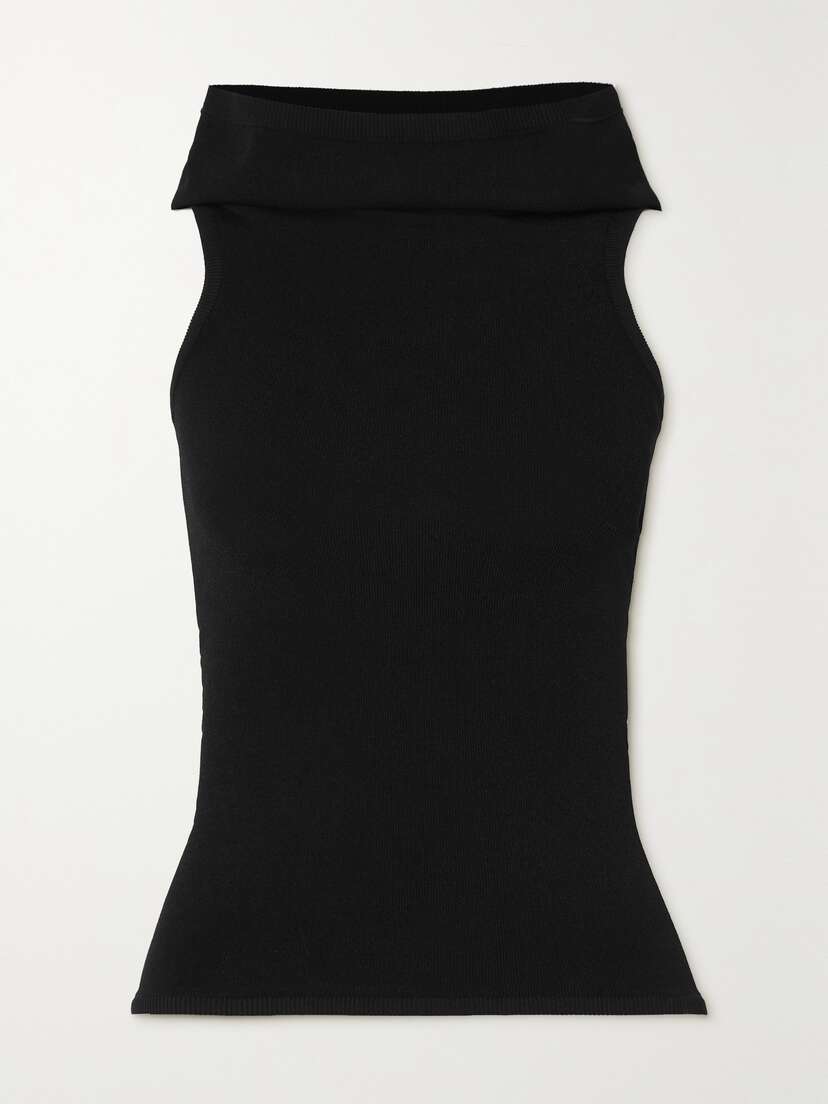 Alaïa Archetypes Stretch-knit Hooded Top