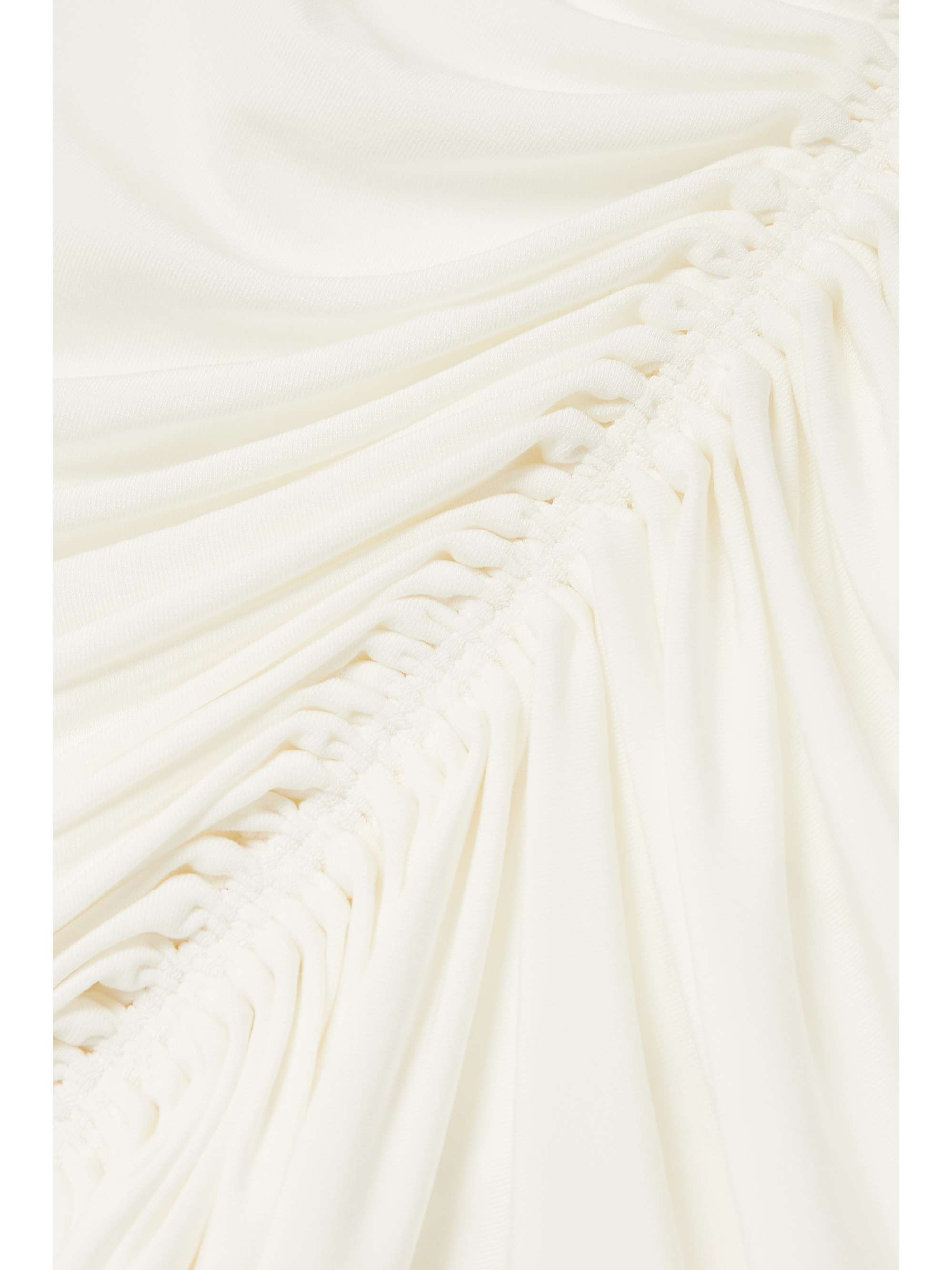 ALAÏA Archetypes ruched stretch-jersey midi skirt
