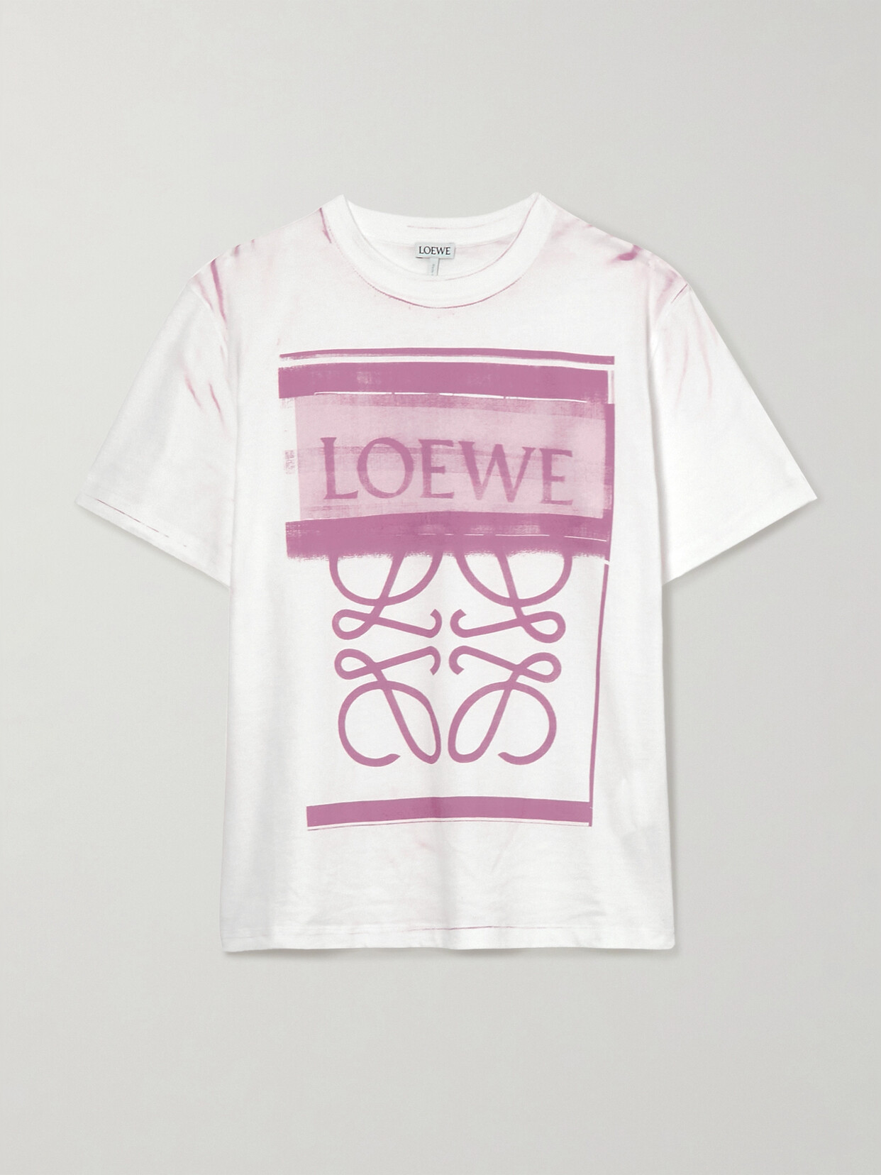 Loewe Printed Cotton-jersey T-shirt - White