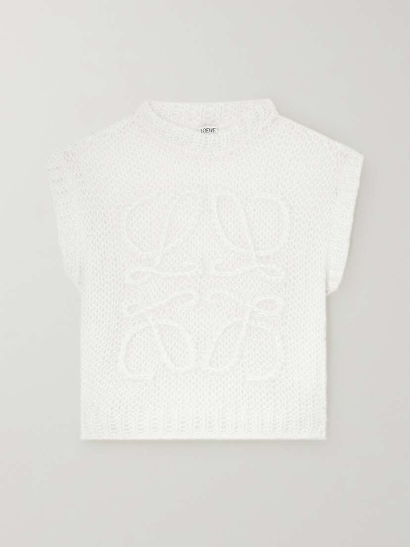 Loewe Open-knit Mohair-blend Vest