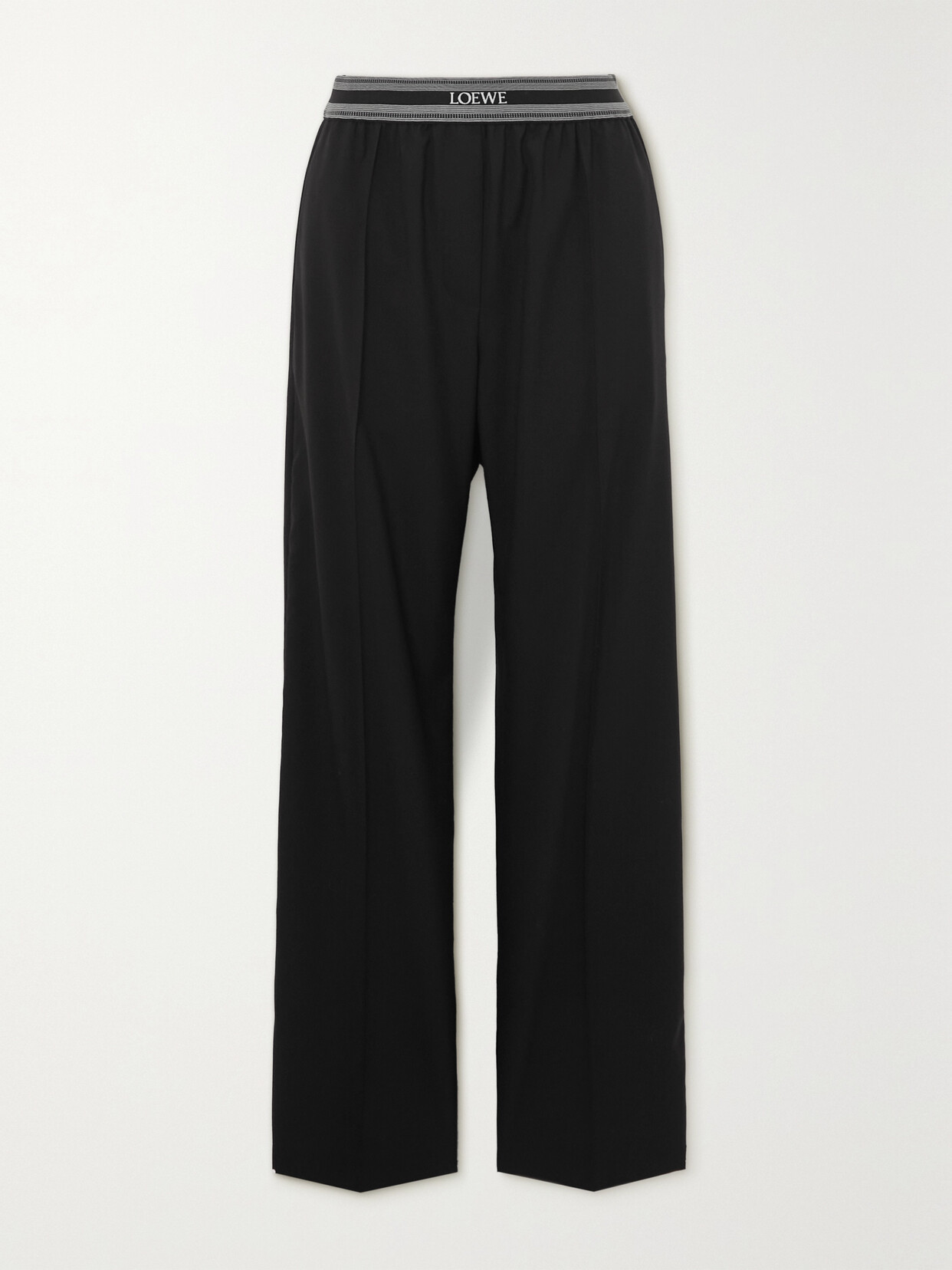 Loewe - High-rise Wool Pants - Black