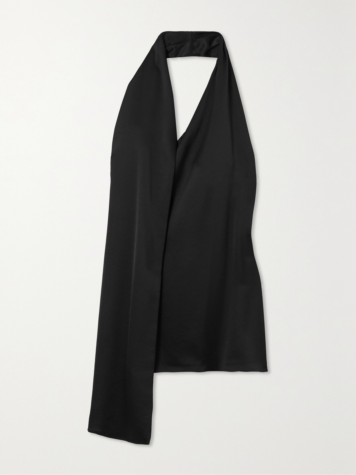 Loewe Draped Jersey Halterneck Top In Black