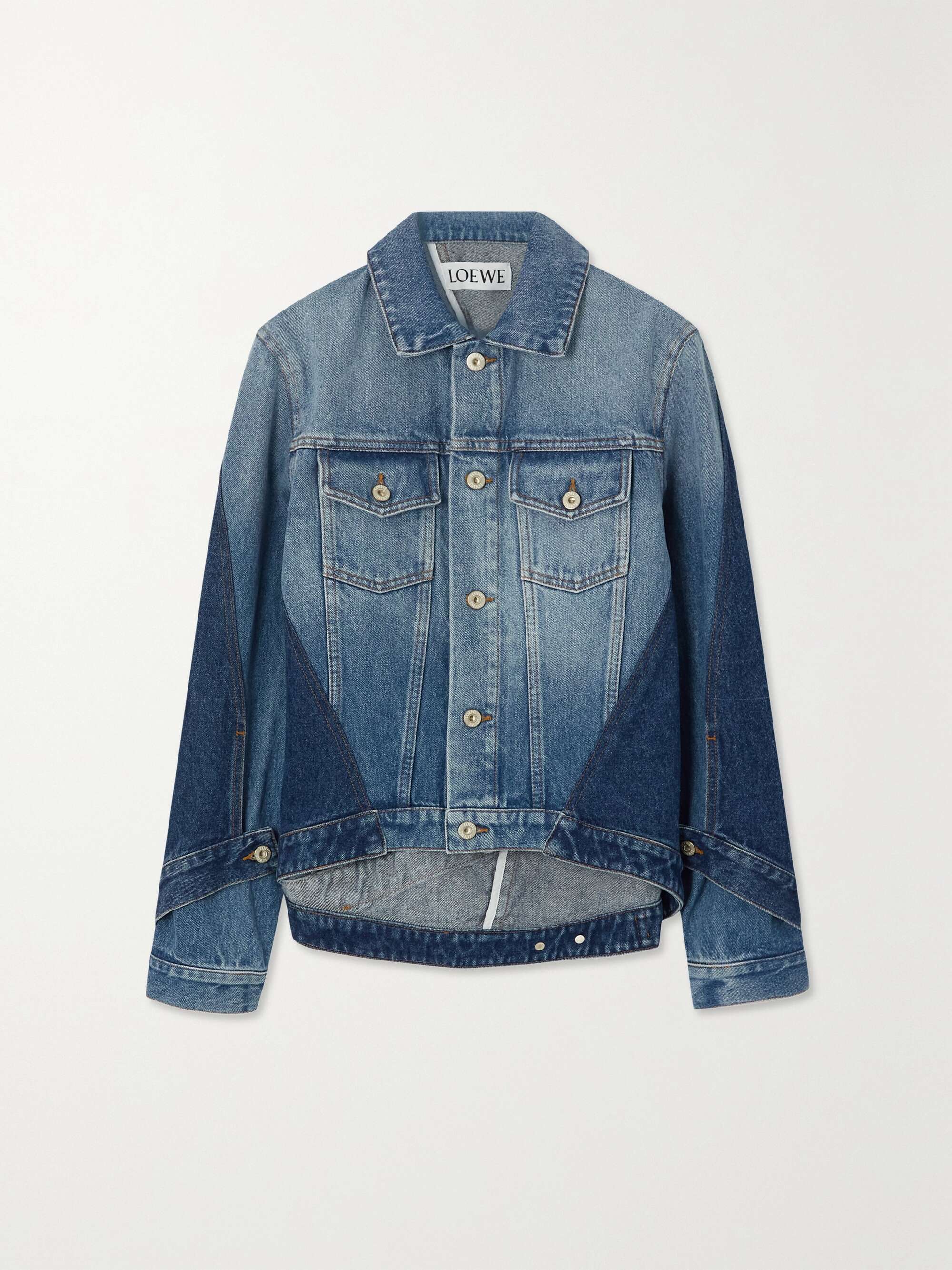 LOEWE Paneled denim jacket | NET-A-PORTER