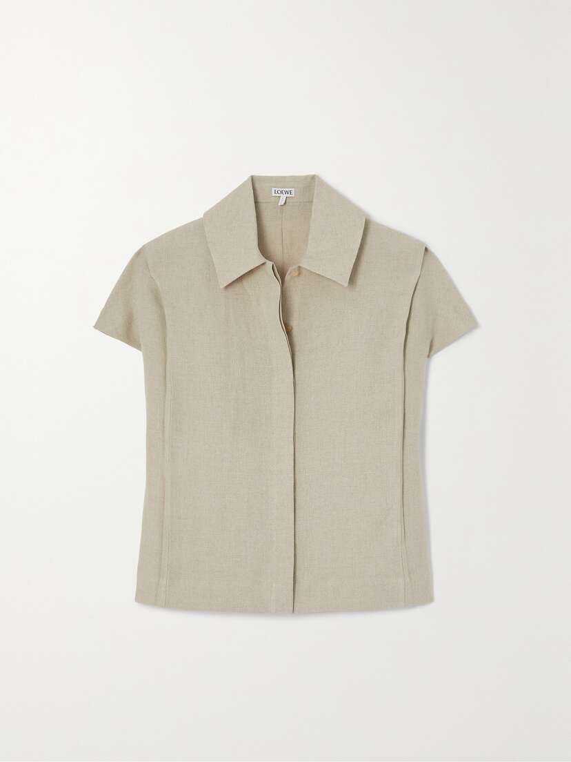 Loewe — Pleated linen shirt