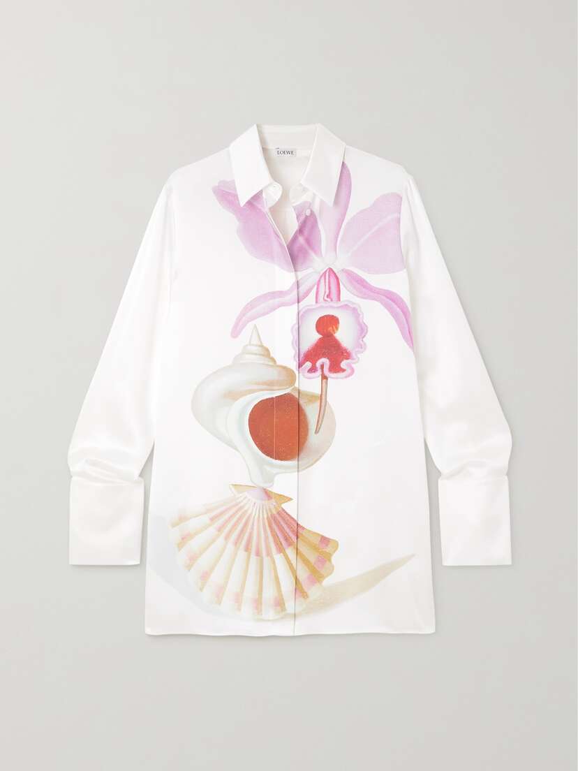 Loewe — Maruja Mallo printed silk-satin shirt