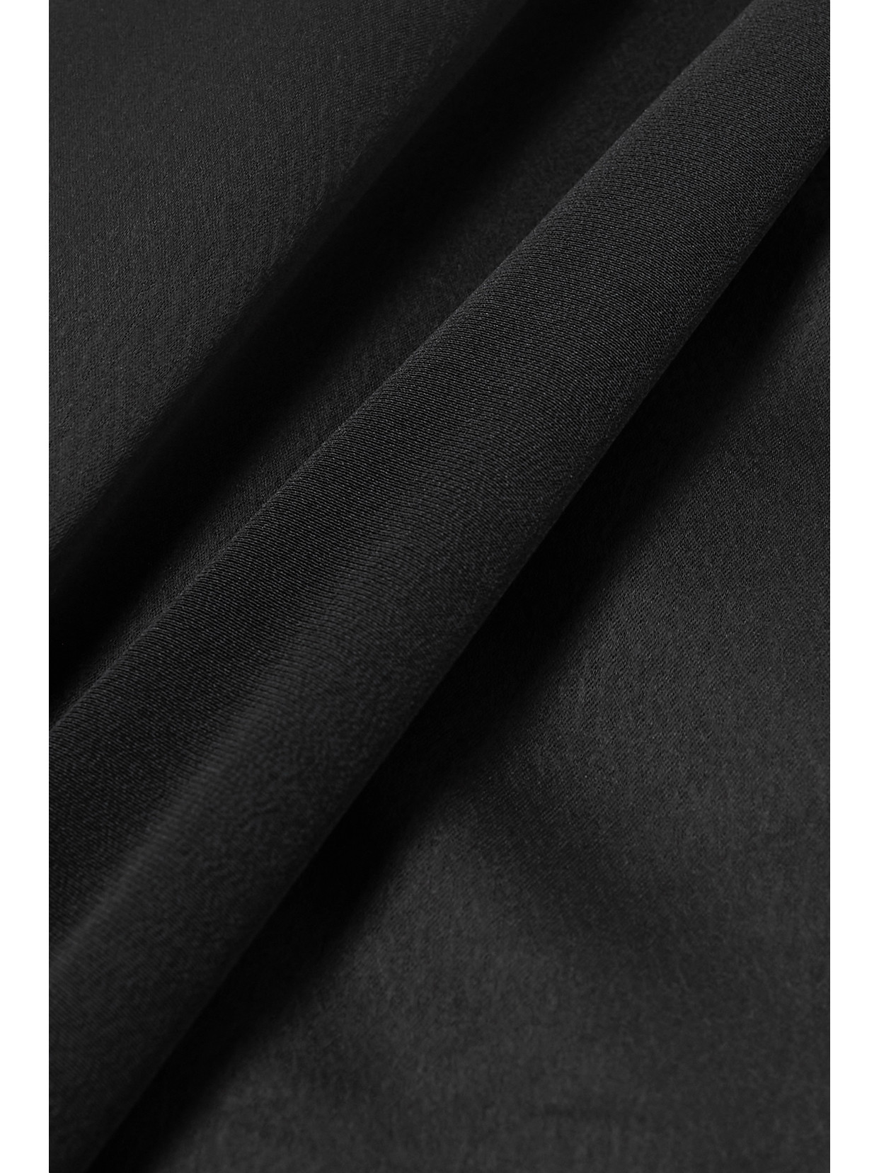 Loewe Satin Maxi Dress With Scarf In Black