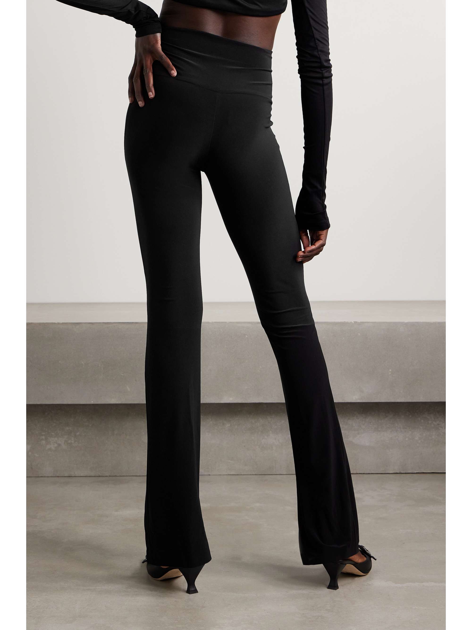 NORMA KAMALI Stretch-jersey straight-leg pants | NET-A-PORTER