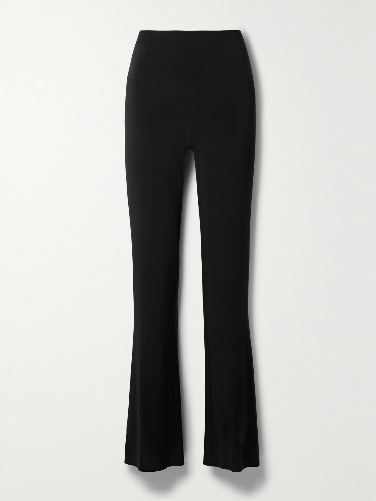 Norma Kamali Elephant Jersey Wide-leg Trousers In Black