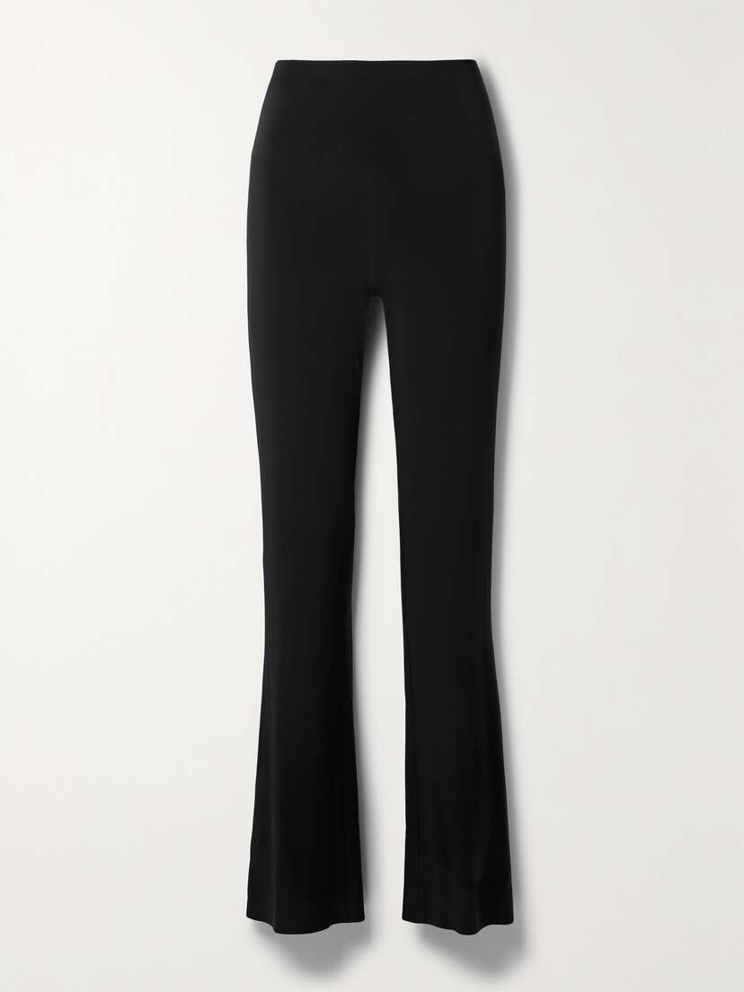 Norma Kamali Stretch-jersey Straight-leg Pants